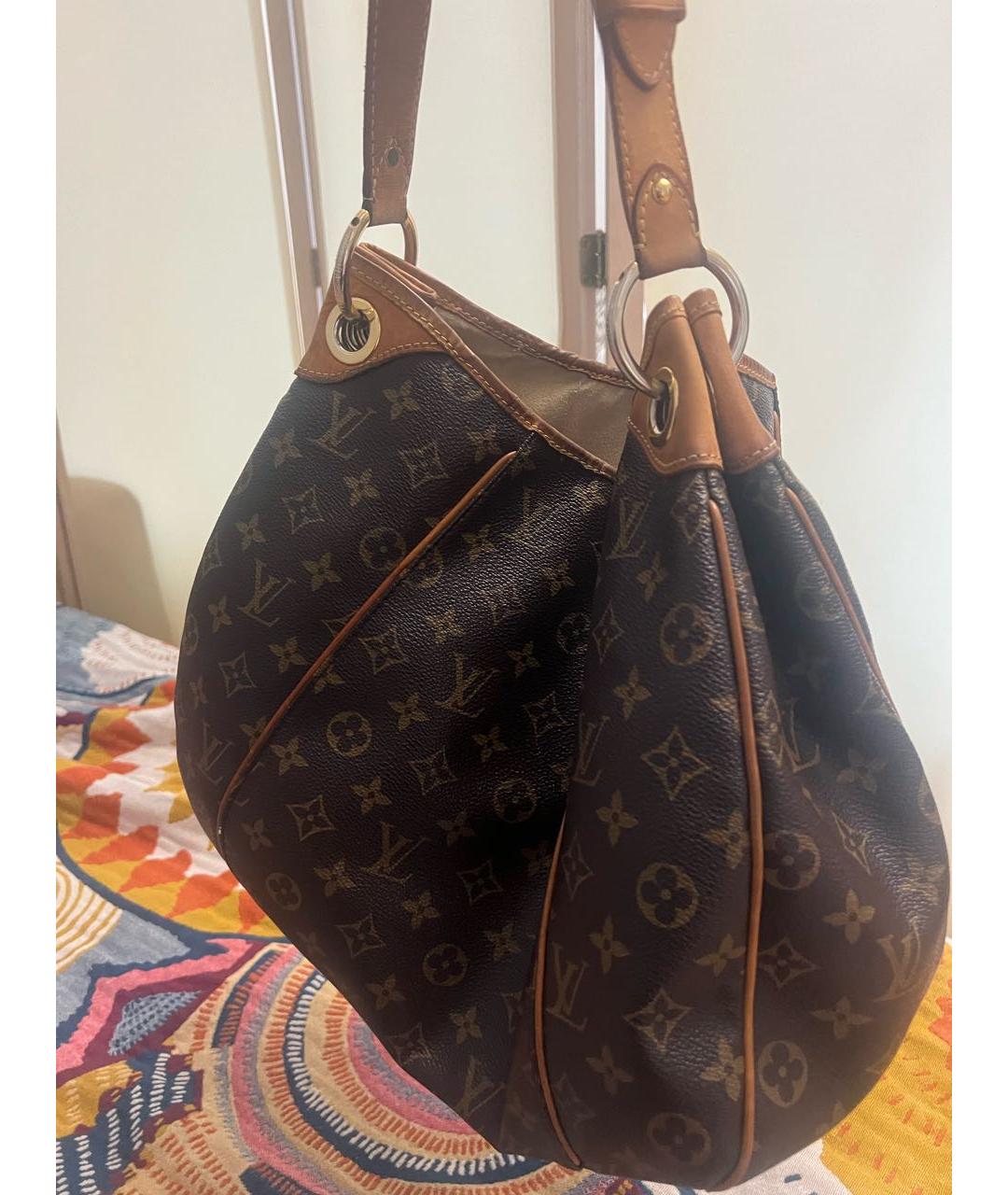 LOUIS VUITTON Коричневая канва сумка тоут, фото 3