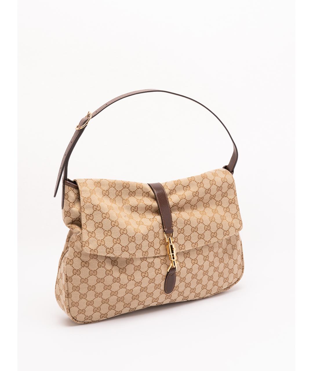 GUCCI Бежевая синтетическая сумка на плечо, фото 3