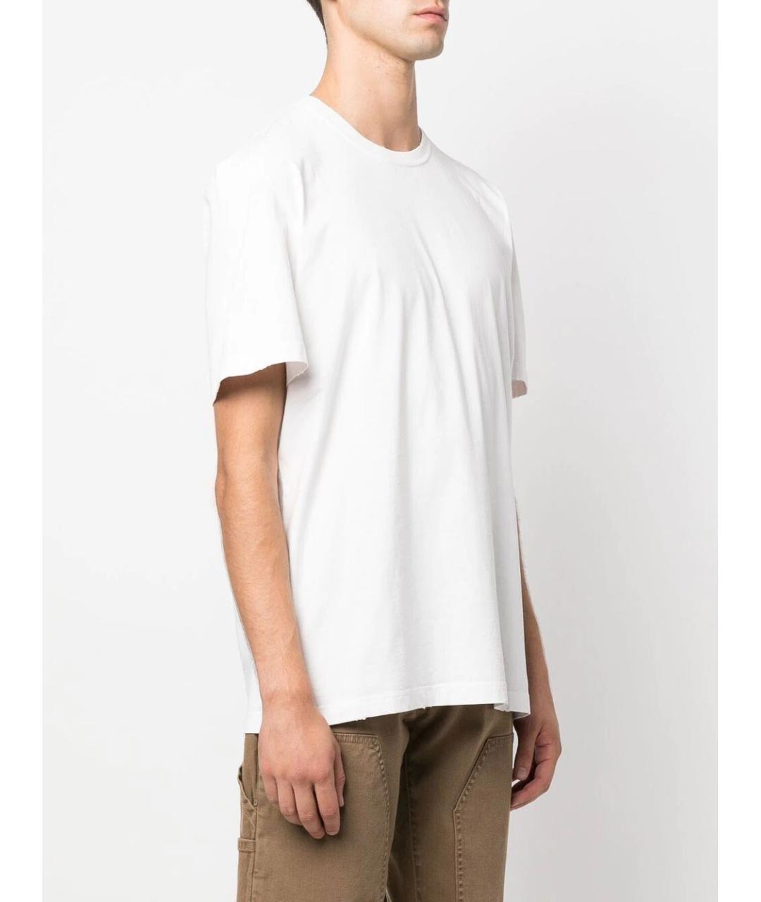 GOLDEN GOOSE Белая хлопковая футболка, фото 3