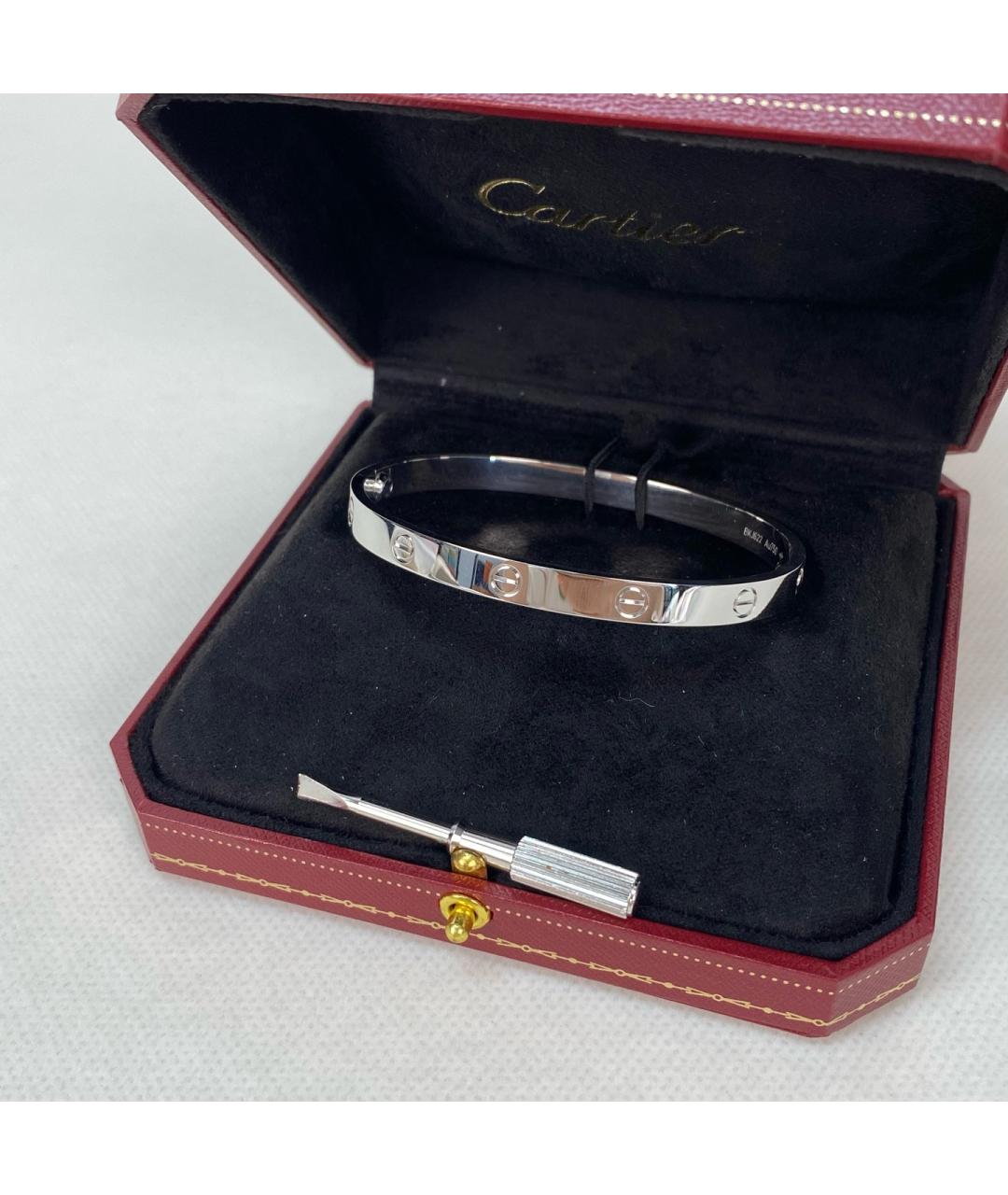 CARTIER Серебряный браслет из белого золота, фото 2