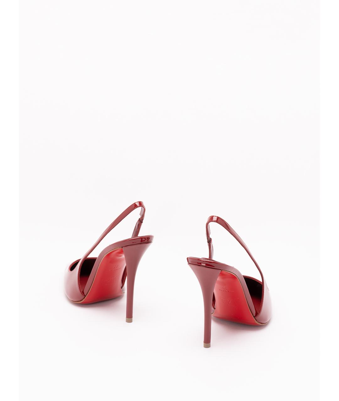 CHRISTIAN LOUBOUTIN Красные кожаные туфли, фото 3