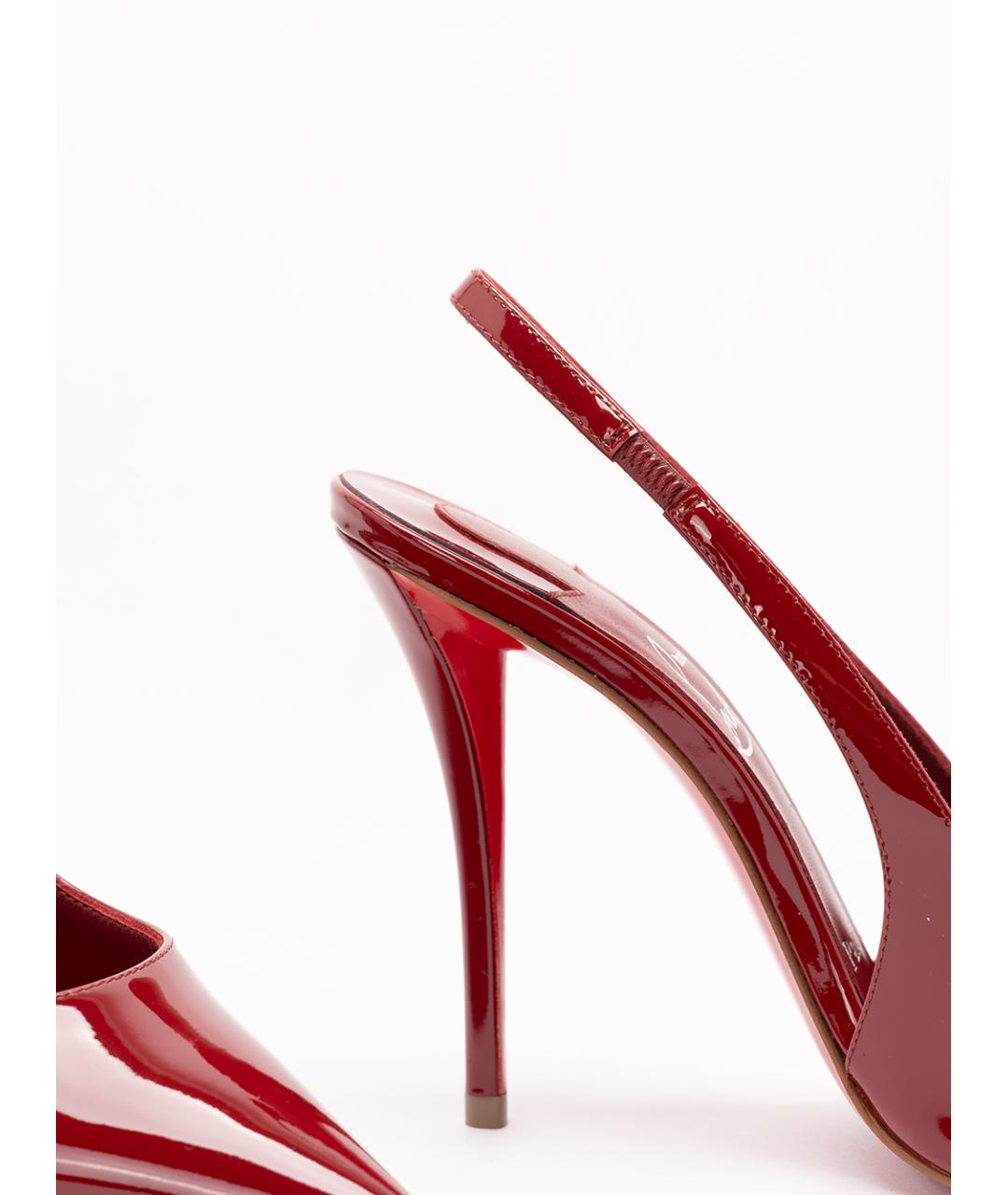 CHRISTIAN LOUBOUTIN Красные кожаные туфли, фото 6