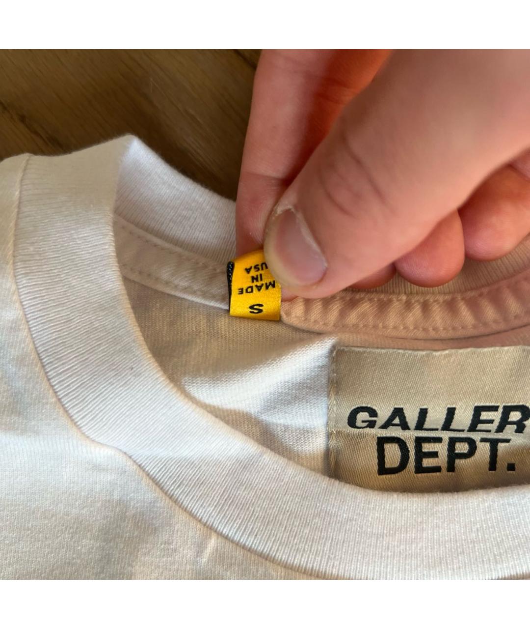 Gallery Dept Белая хлопковая футболка, фото 4
