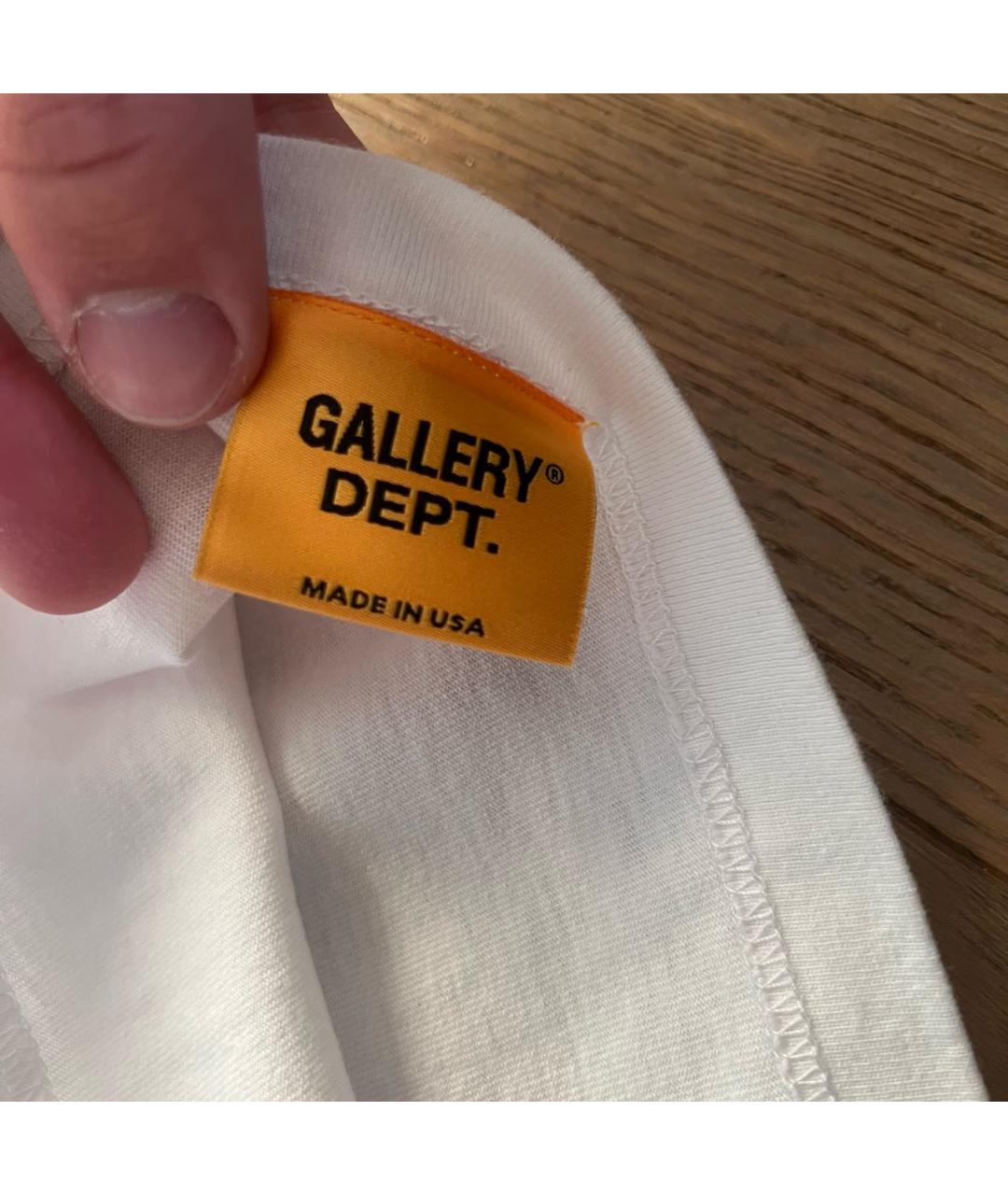 Gallery Dept Белая хлопковая футболка, фото 6