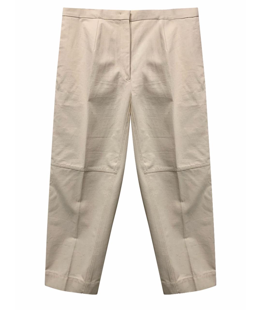 JIL SANDER Хлопковые прямые брюки, фото 1