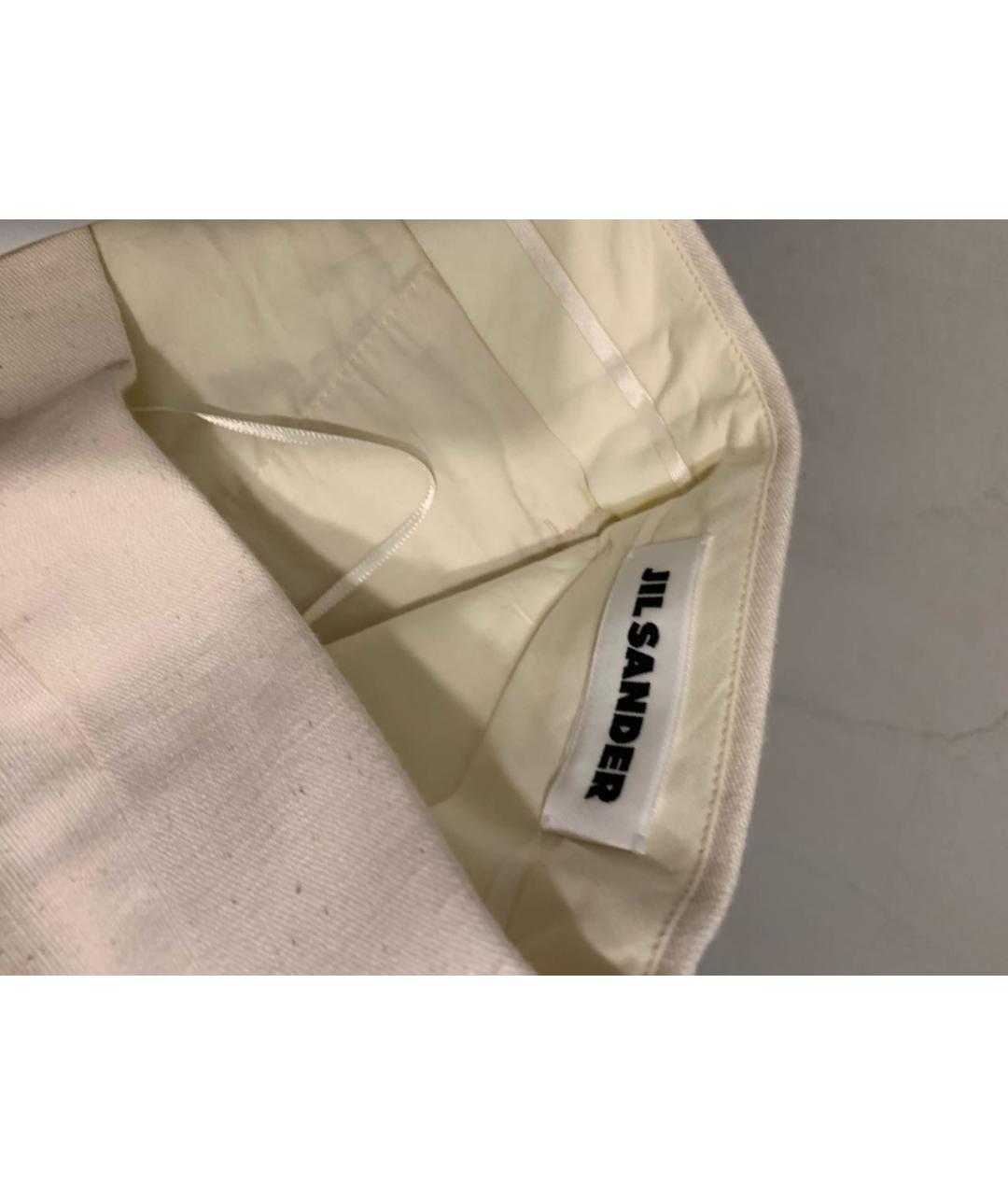 JIL SANDER Хлопковые прямые брюки, фото 5