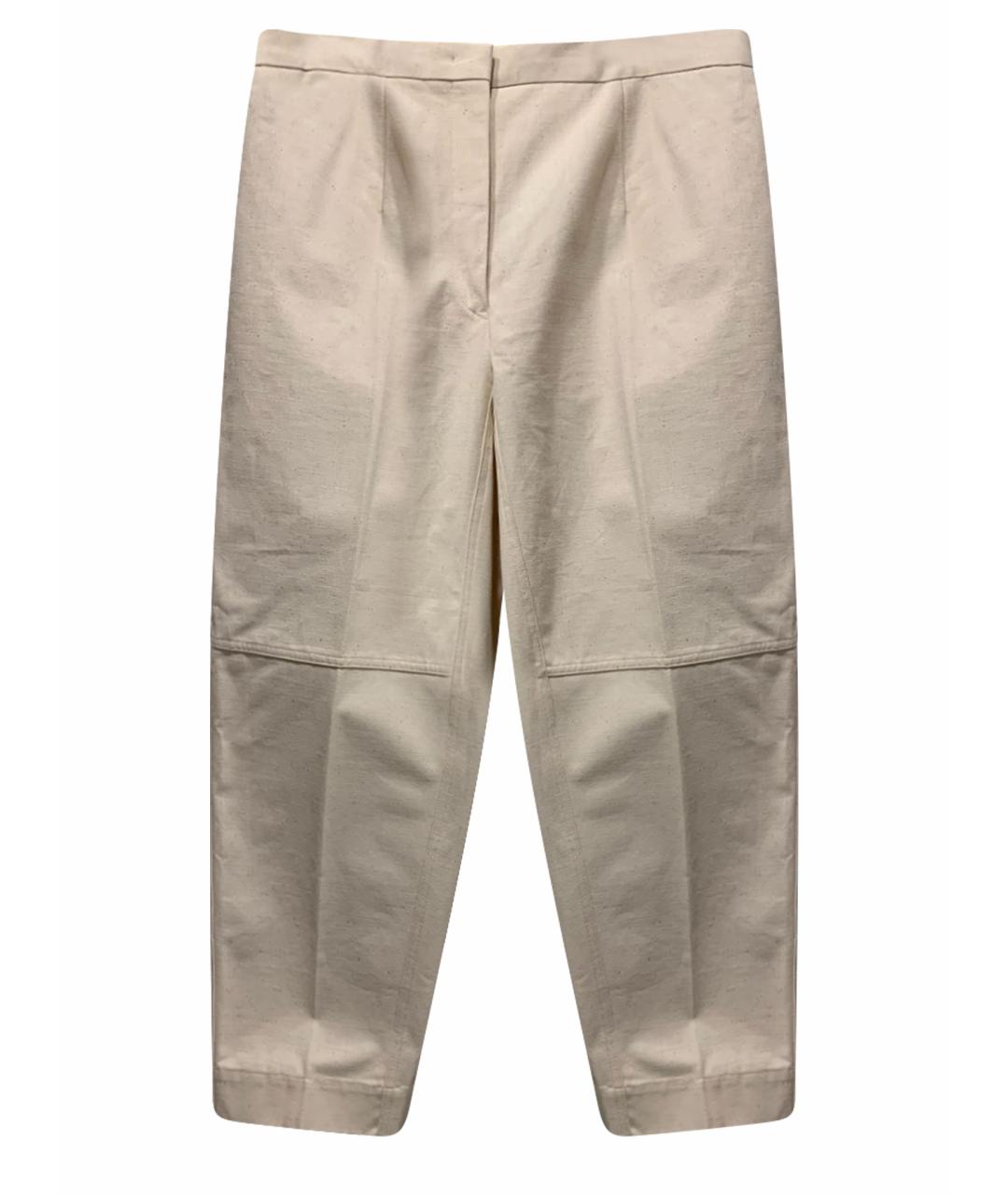 JIL SANDER Хлопковые прямые брюки, фото 6