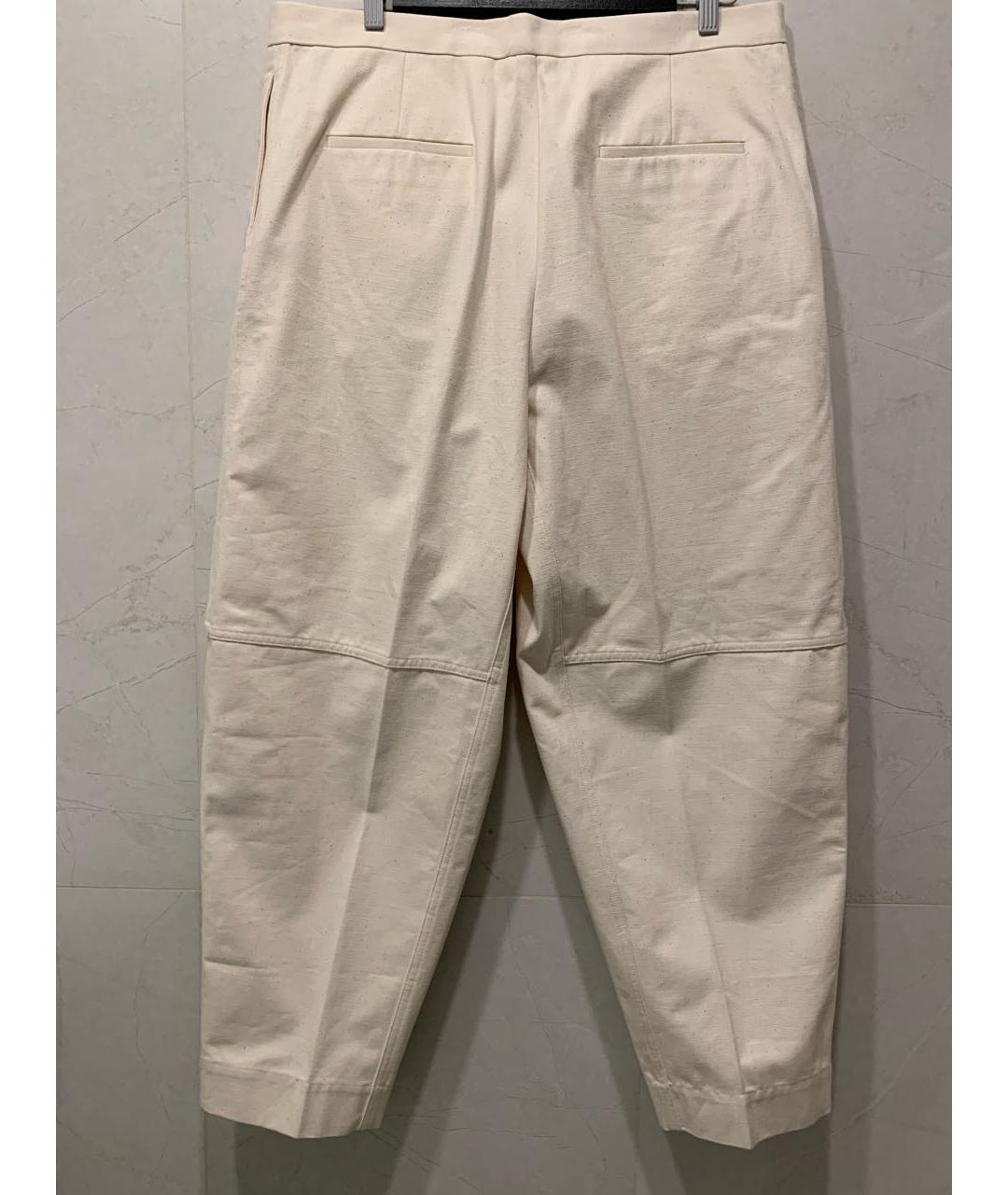 JIL SANDER Хлопковые прямые брюки, фото 2