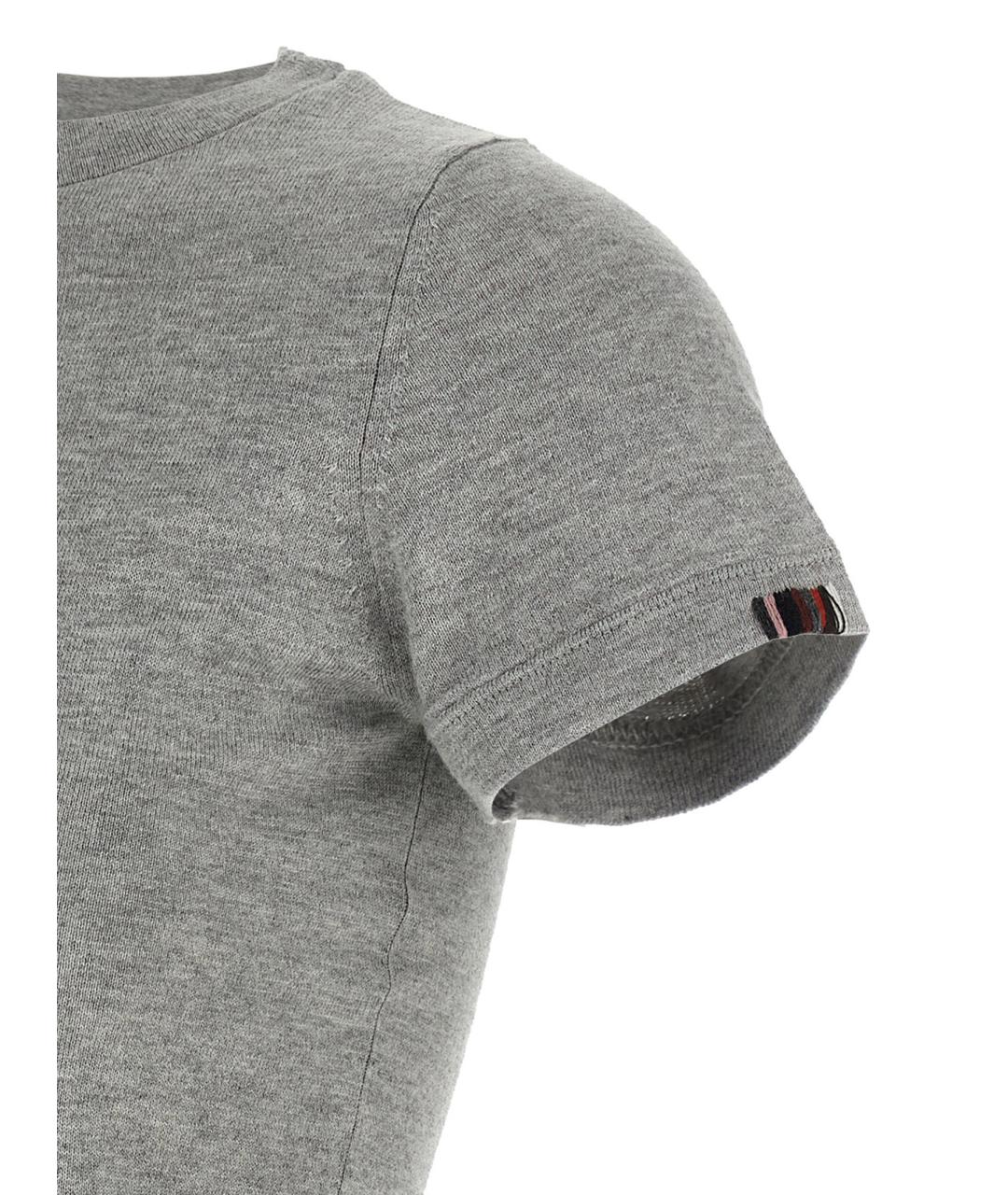 EXTREME CASHMERE Серая хлопковая футболка, фото 4
