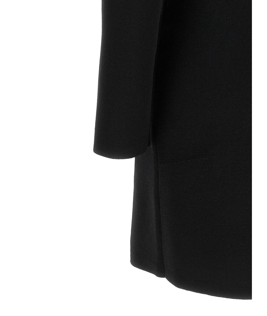 ELISABETTA FRANCHI Черное вискозное коктейльное платье, фото 4