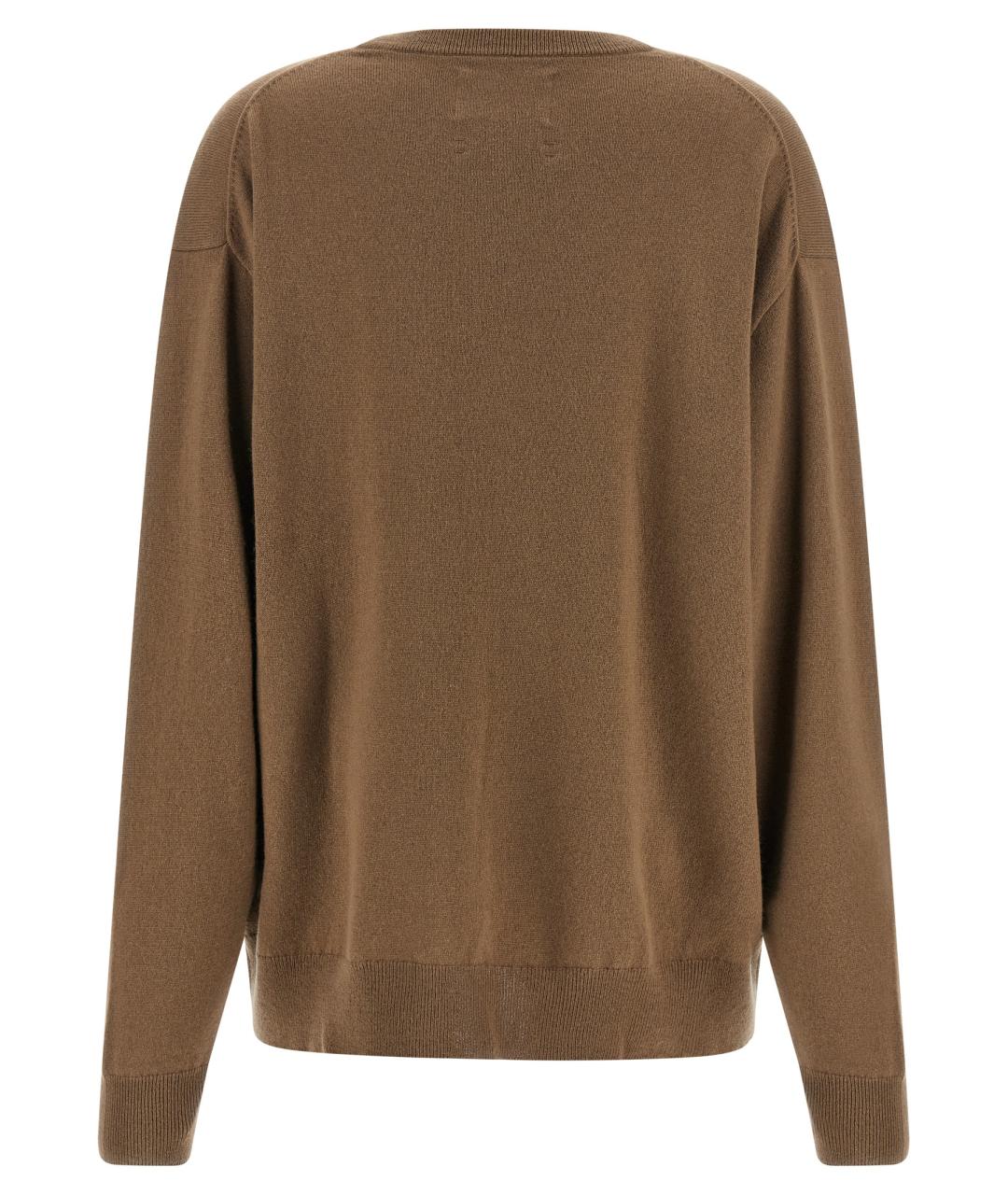 EXTREME CASHMERE Коричневый кашемировый джемпер / свитер, фото 2