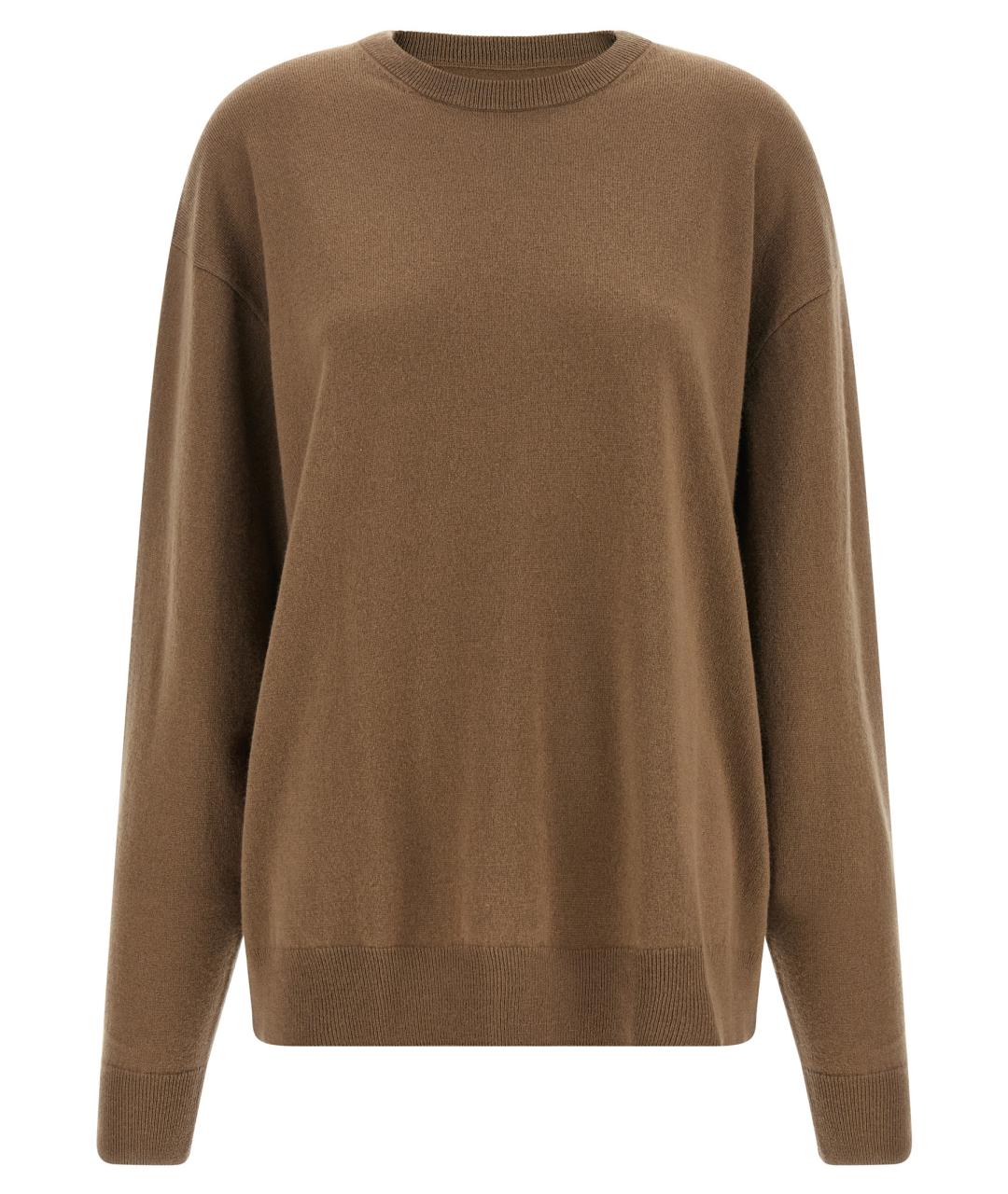 EXTREME CASHMERE Коричневый кашемировый джемпер / свитер, фото 1