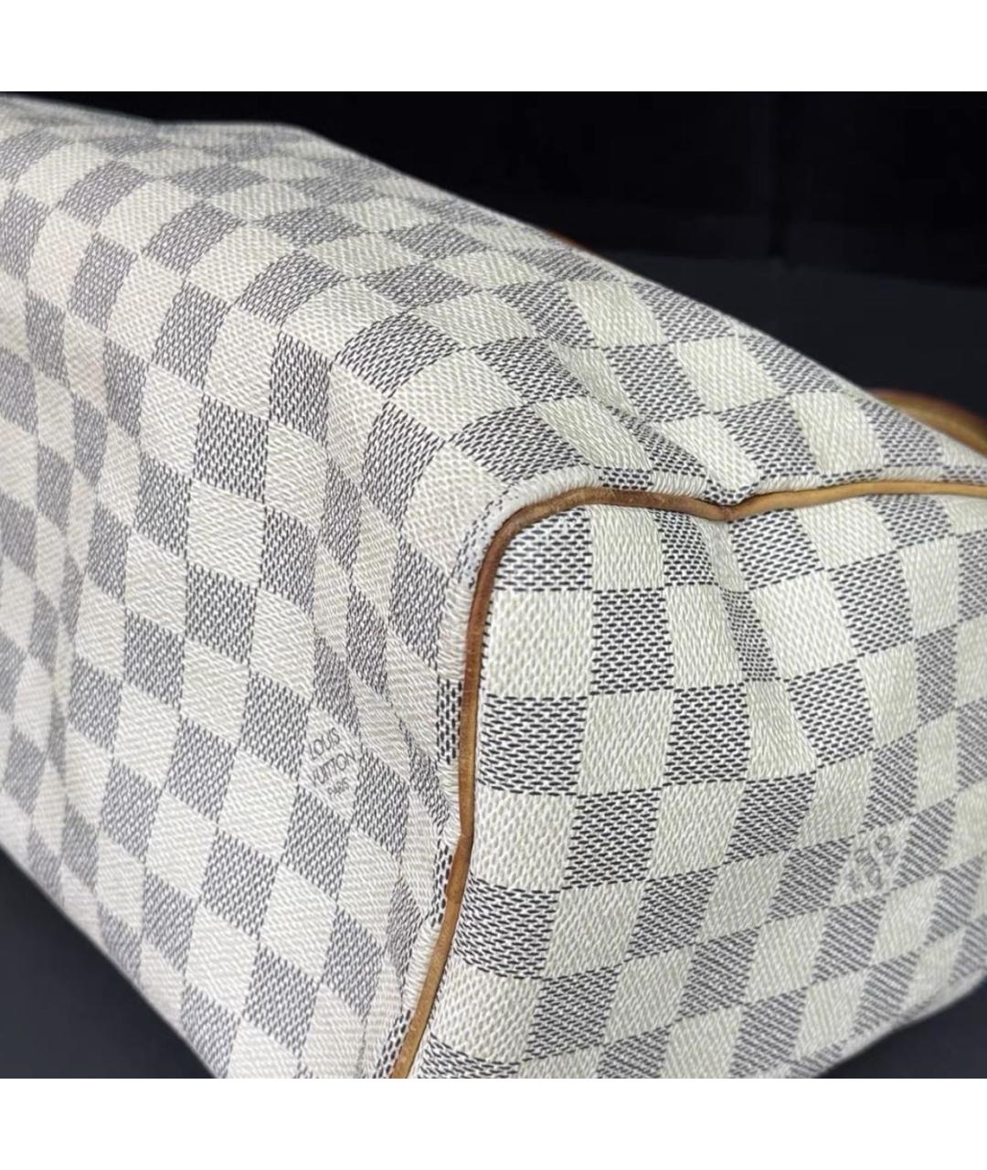 LOUIS VUITTON Бежевая канва сумка с короткими ручками, фото 4