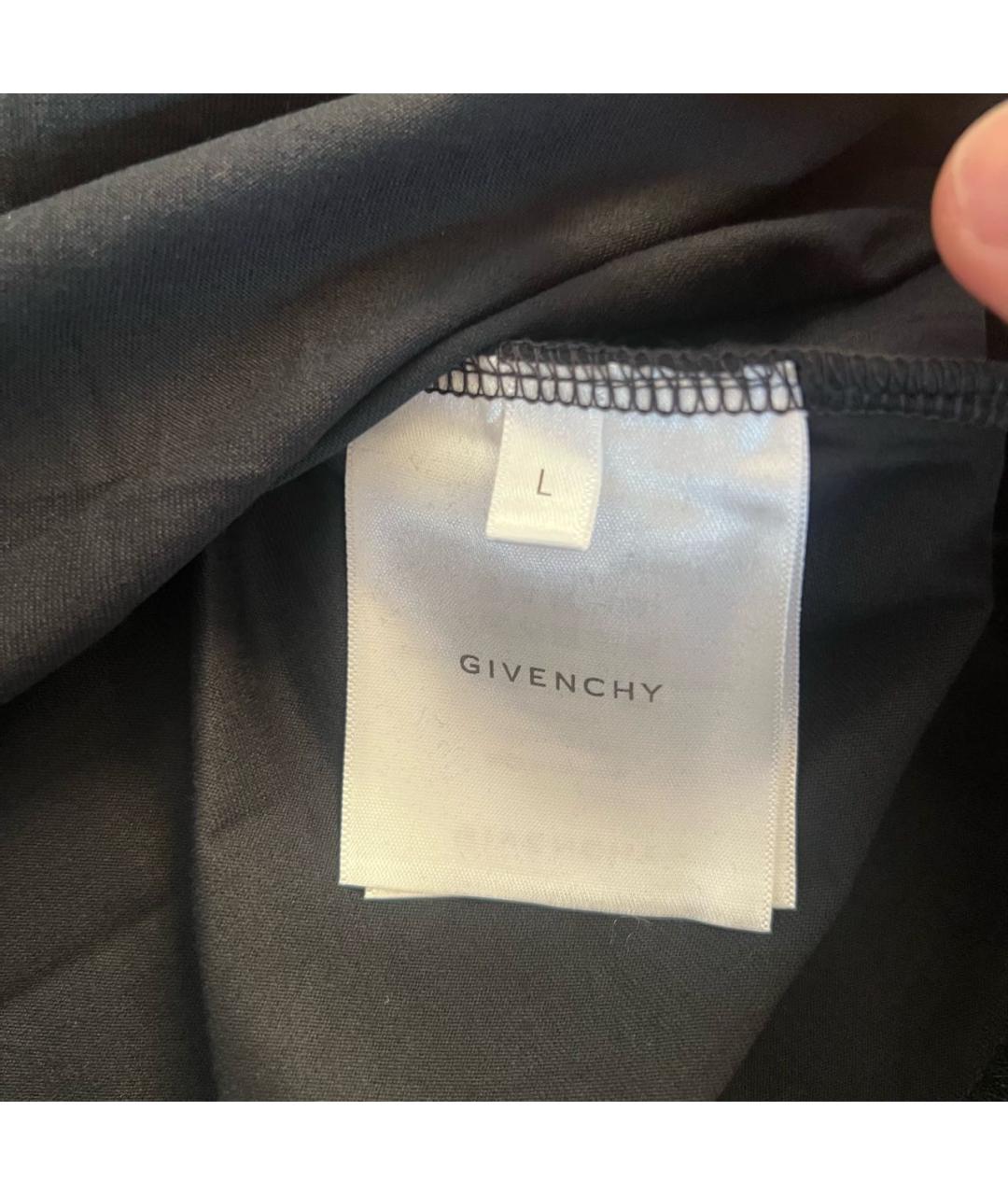 GIVENCHY Черная хлопковая футболка, фото 5
