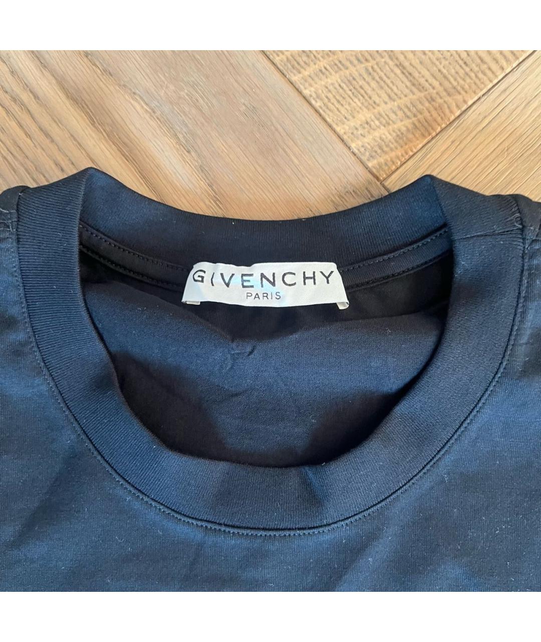 GIVENCHY Черная хлопковая футболка, фото 3