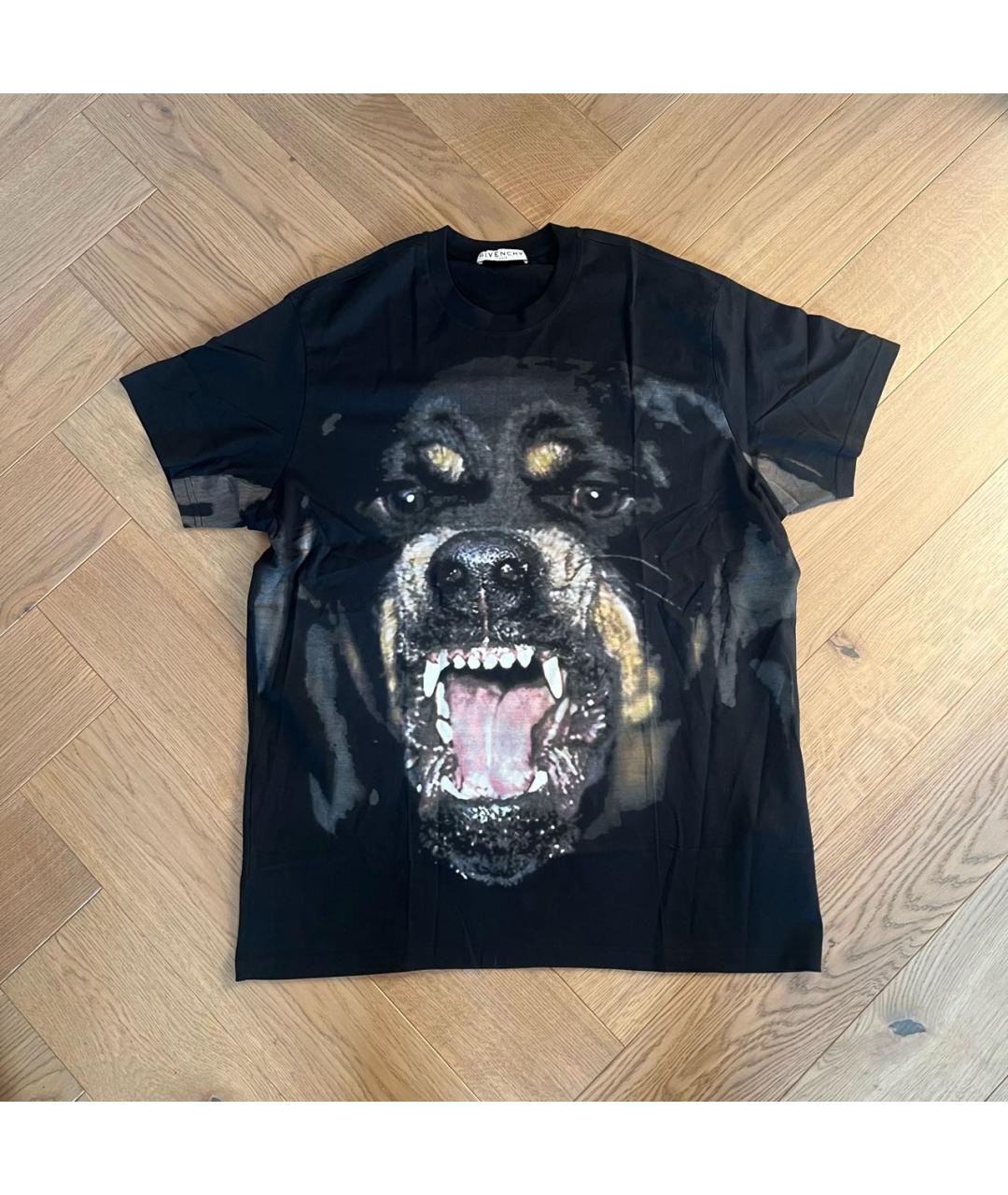 GIVENCHY Черная хлопковая футболка, фото 8