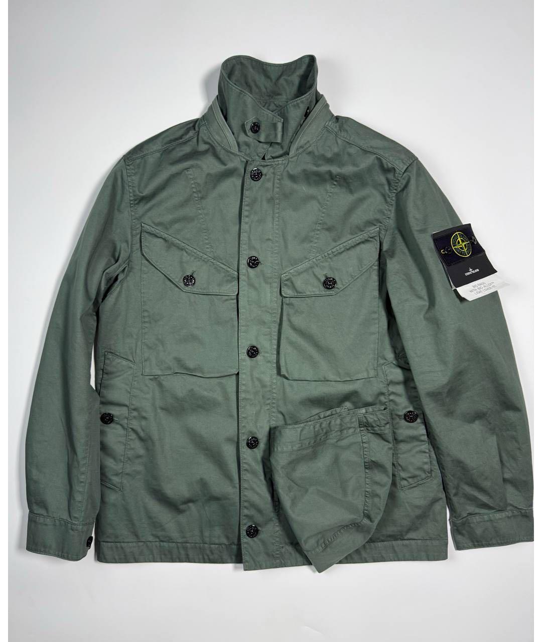 STONE ISLAND Зеленая полиамидовая куртка, фото 2