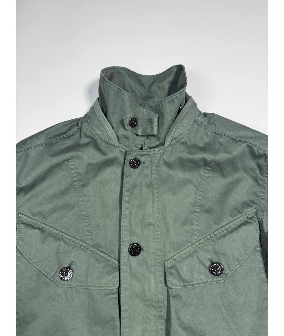 STONE ISLAND Зеленая полиамидовая куртка, фото 3