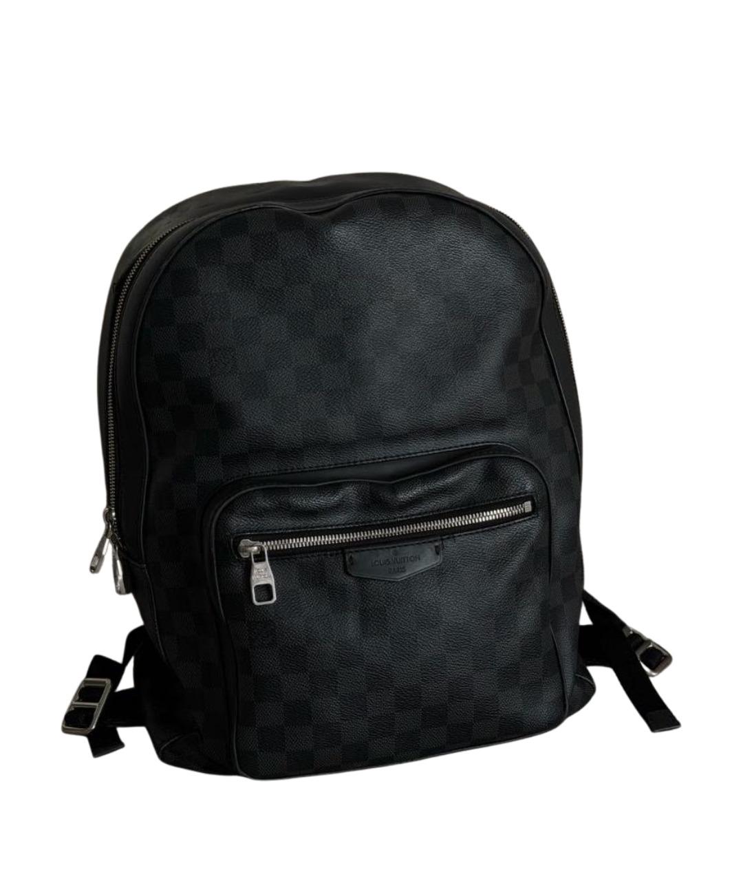 LOUIS VUITTON Черный канва рюкзак, фото 1