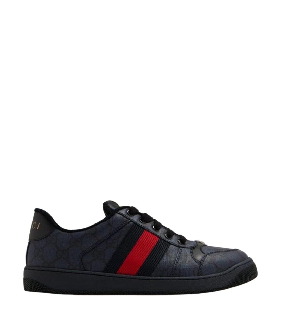 GUCCI Темно-синие низкие кроссовки / кеды, фото 1