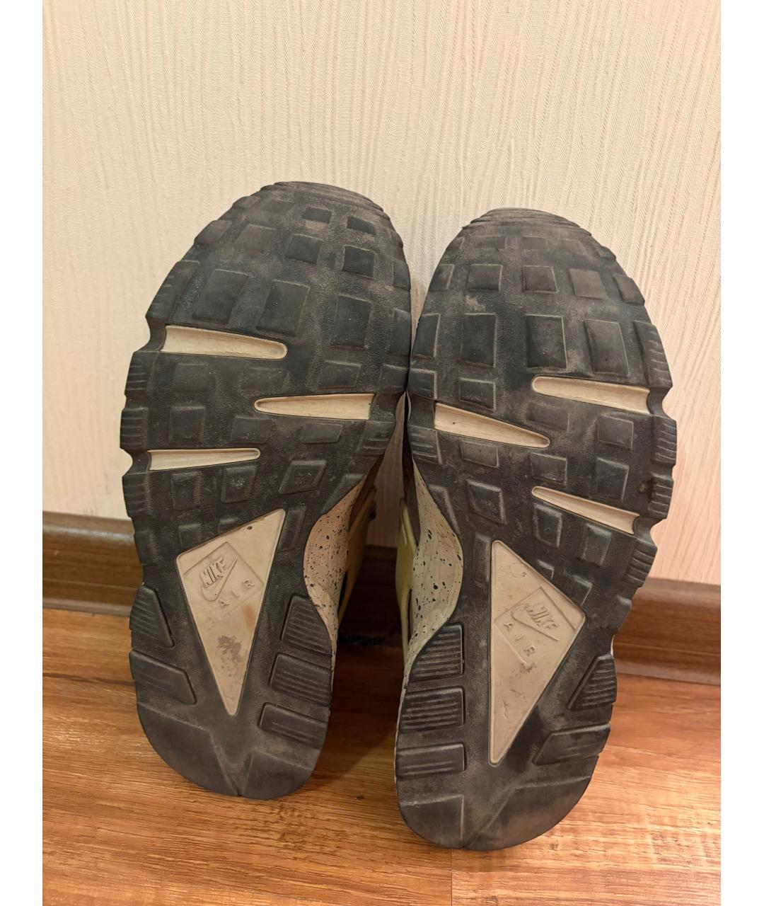 NIKE Зеленые замшевые низкие кроссовки / кеды, фото 3