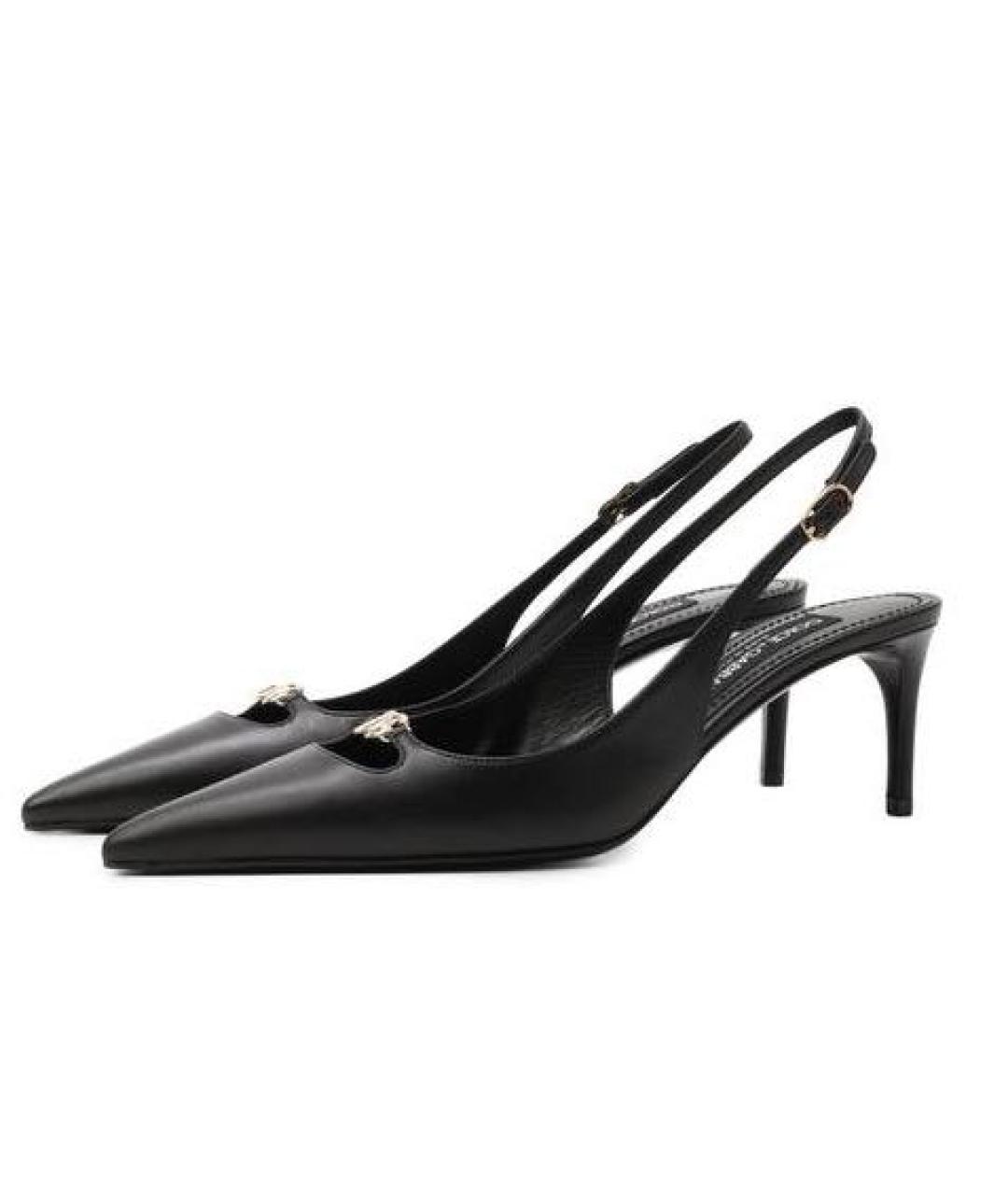 DOLCE&GABBANA Черные кожаные туфли, фото 6