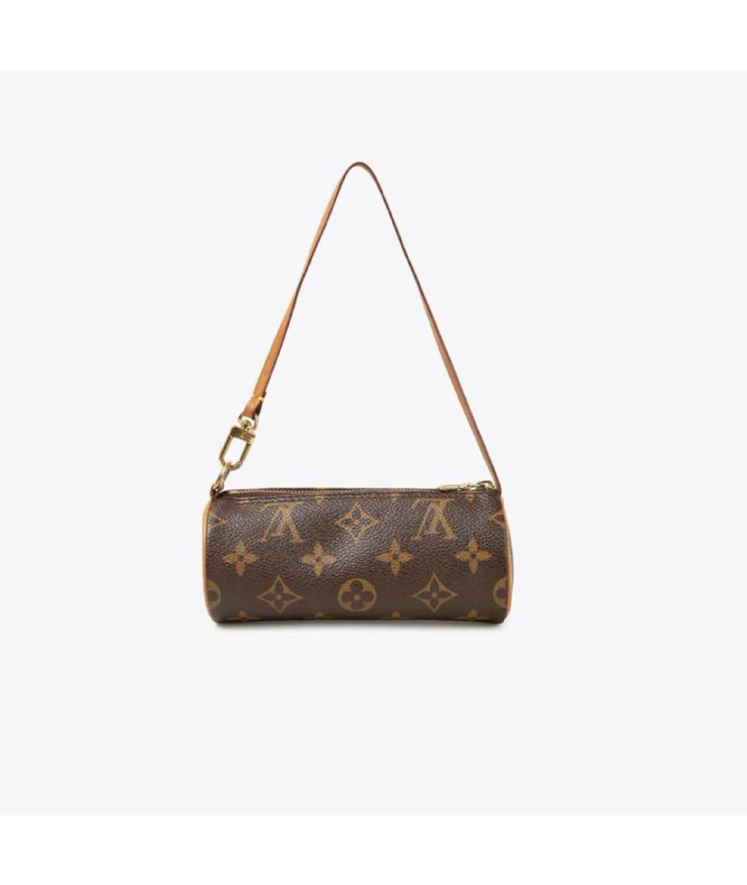 LOUIS VUITTON Коричневая канва сумка с короткими ручками, фото 5