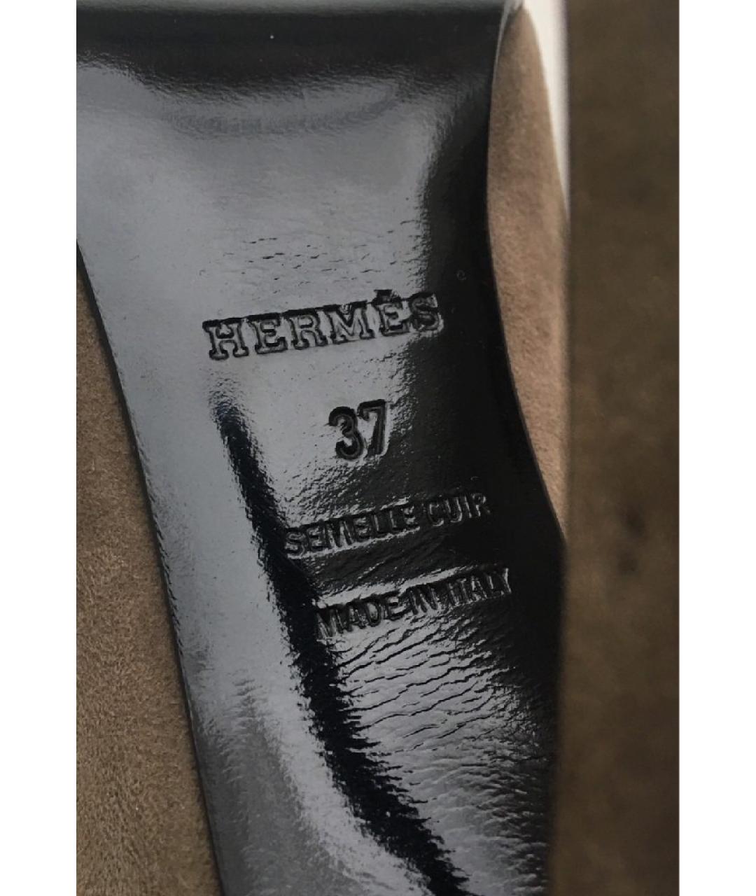 HERMES Замшевые туфли, фото 9