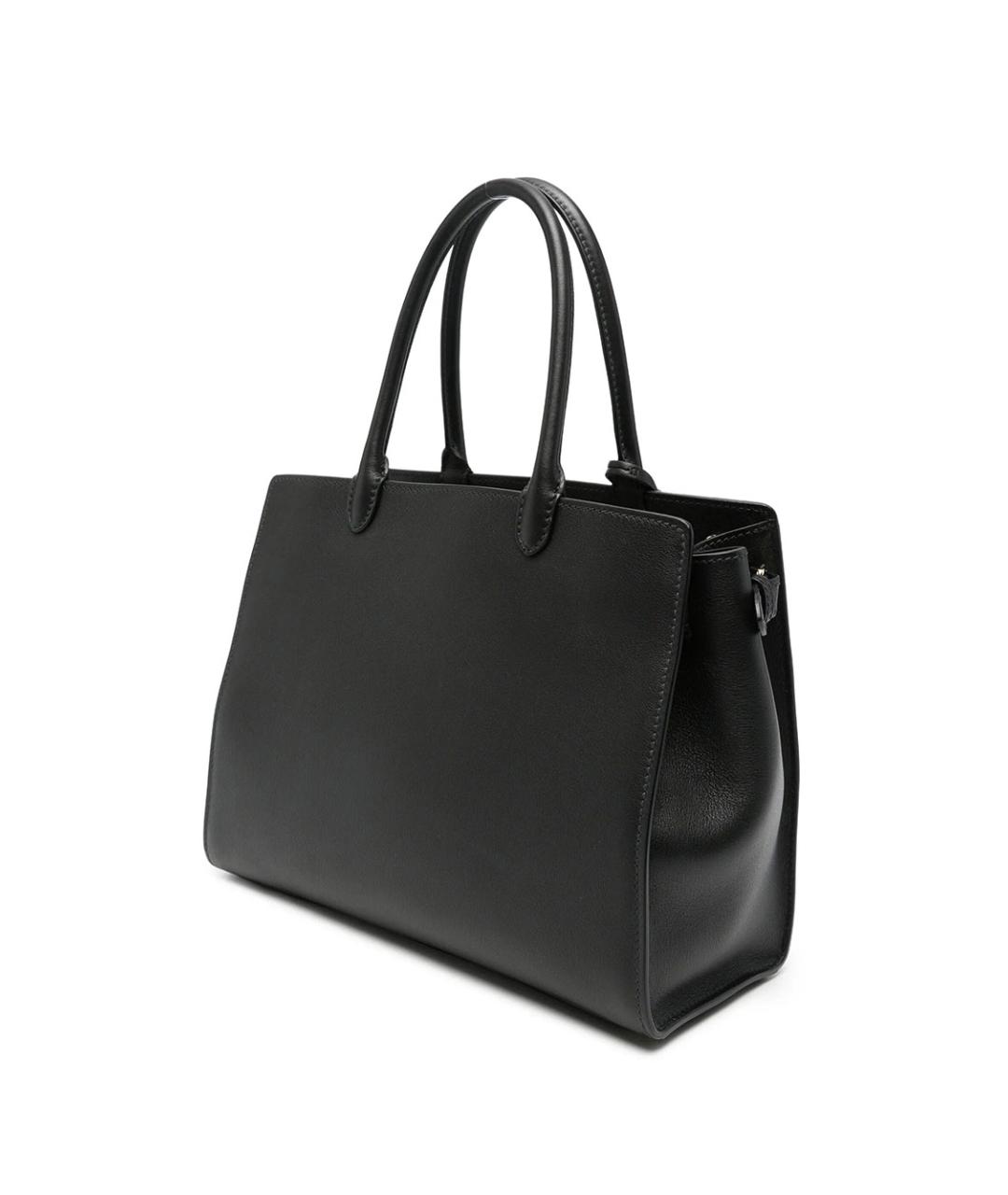 PRADA Черная кожаная сумка тоут, фото 3