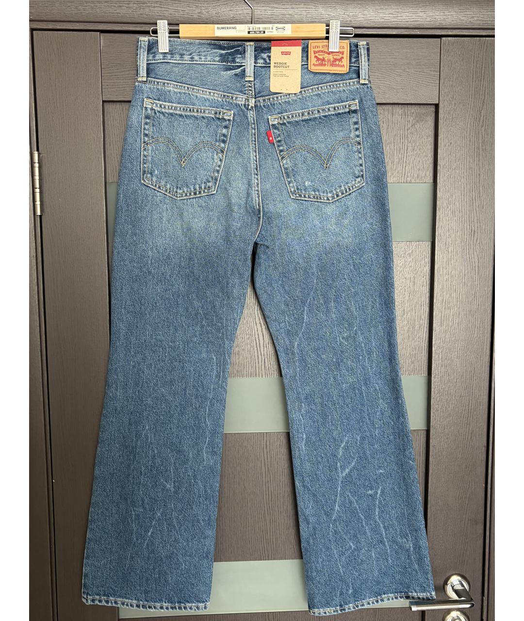 LEVI'S Синие хлопковые джинсы клеш, фото 2