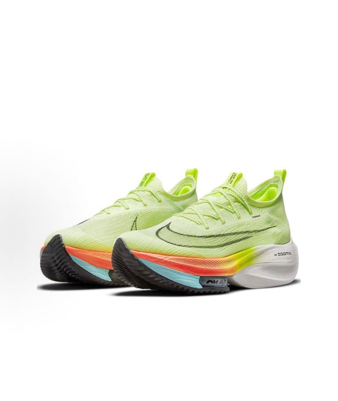 NIKE Салатовые низкие кроссовки / кеды, фото 3