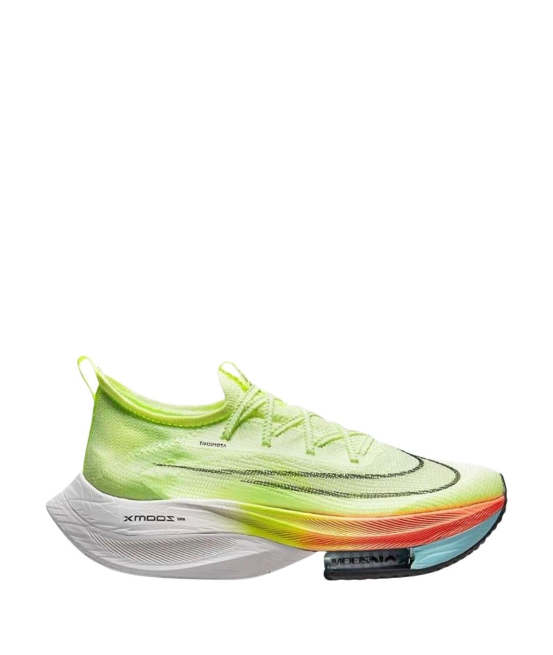 NIKE Салатовые низкие кроссовки / кеды, фото 1