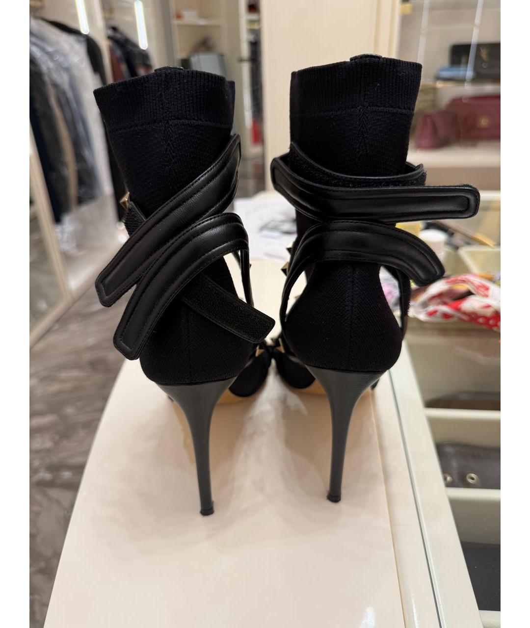 VALENTINO Черные кожаные туфли, фото 4