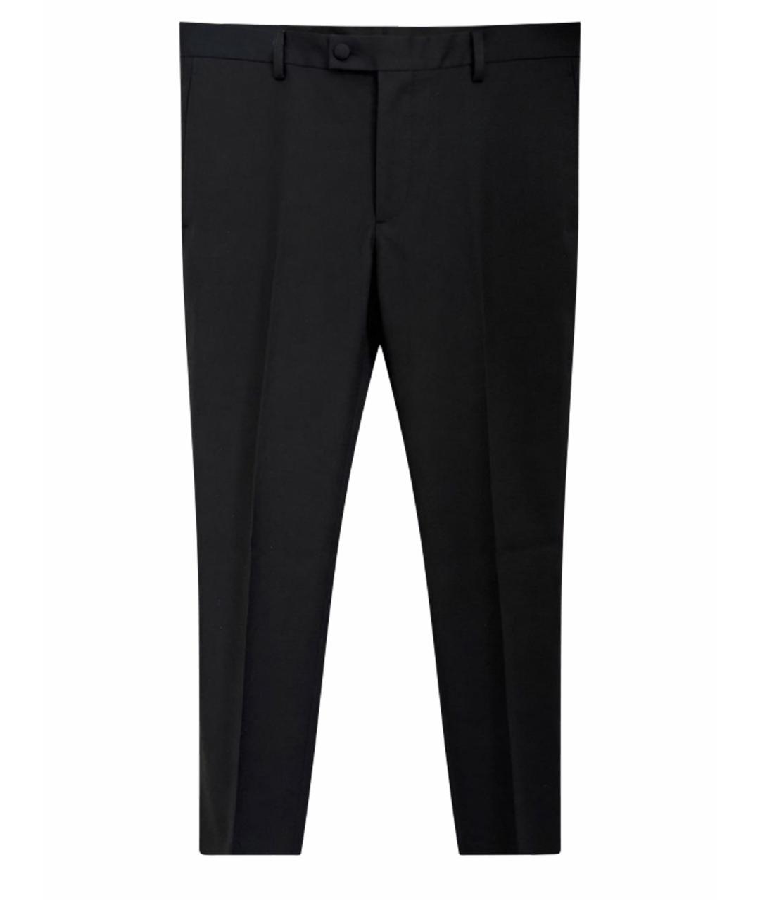 DOLCE&GABBANA Черные шерстяные классические брюки, фото 1