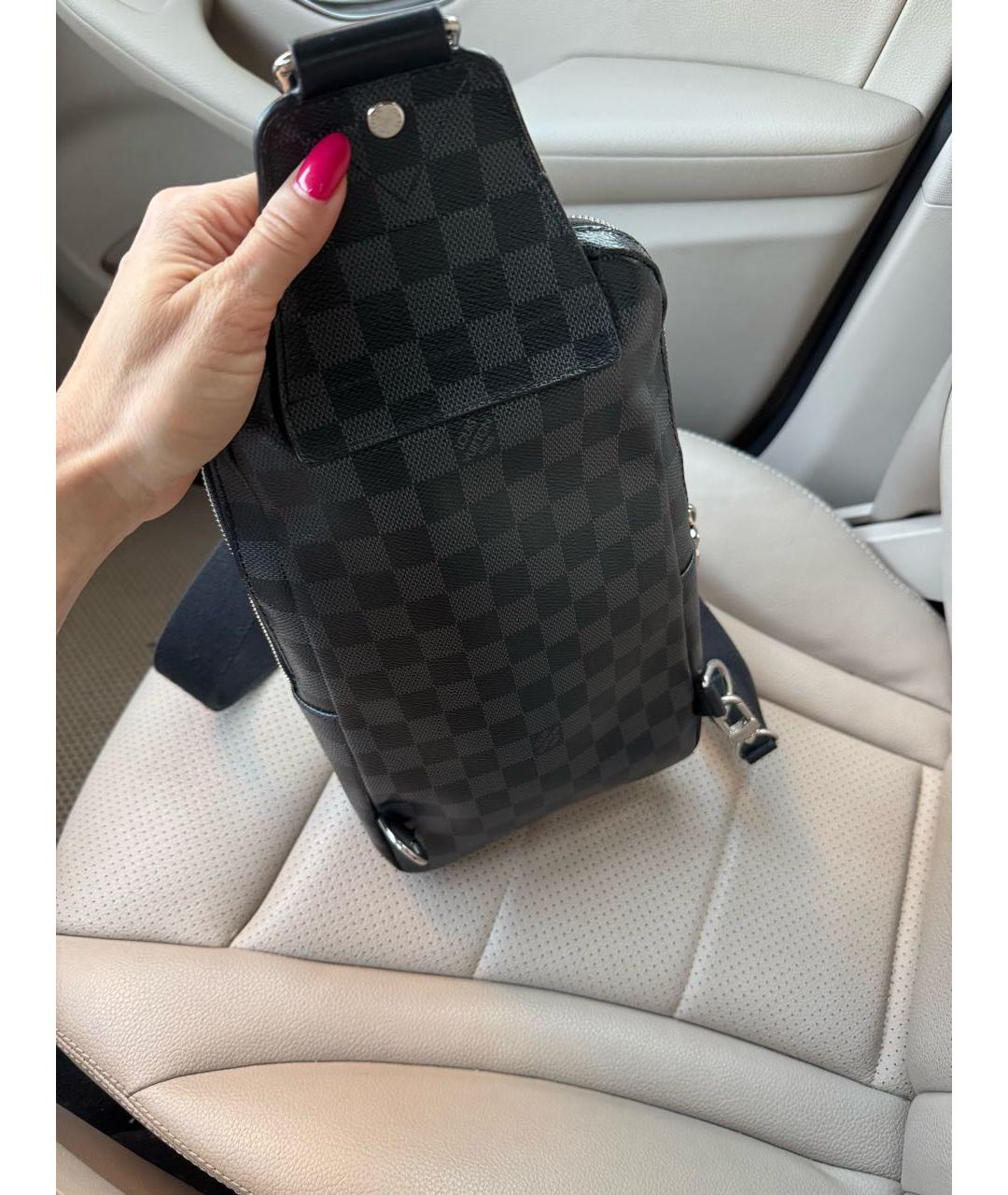 LOUIS VUITTON Серая канва сумка на плечо, фото 5