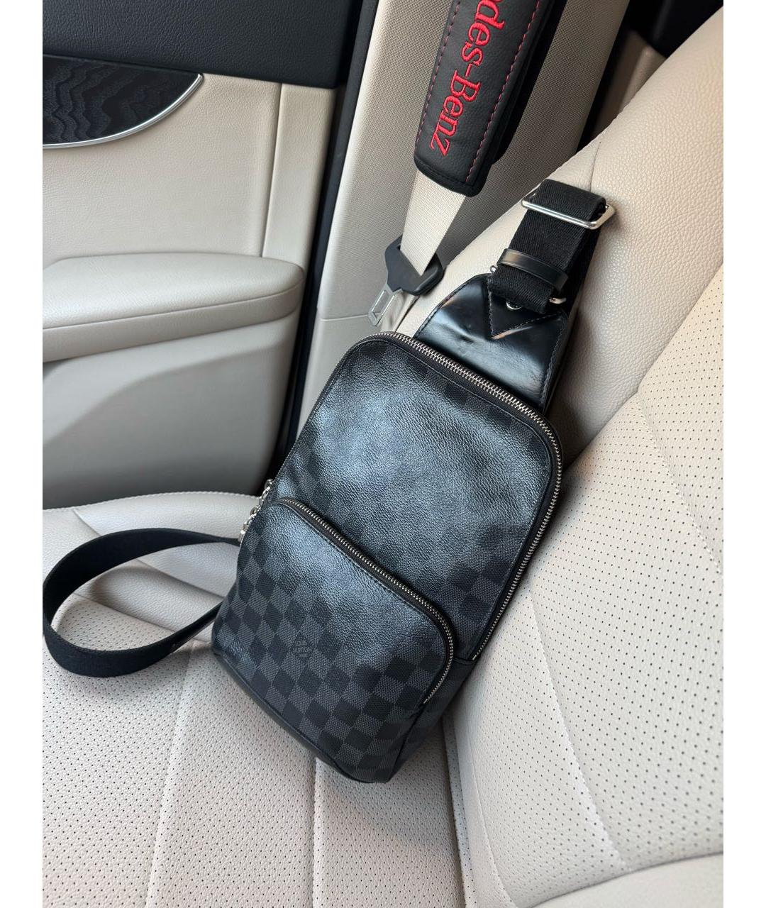LOUIS VUITTON Серая канва сумка на плечо, фото 2