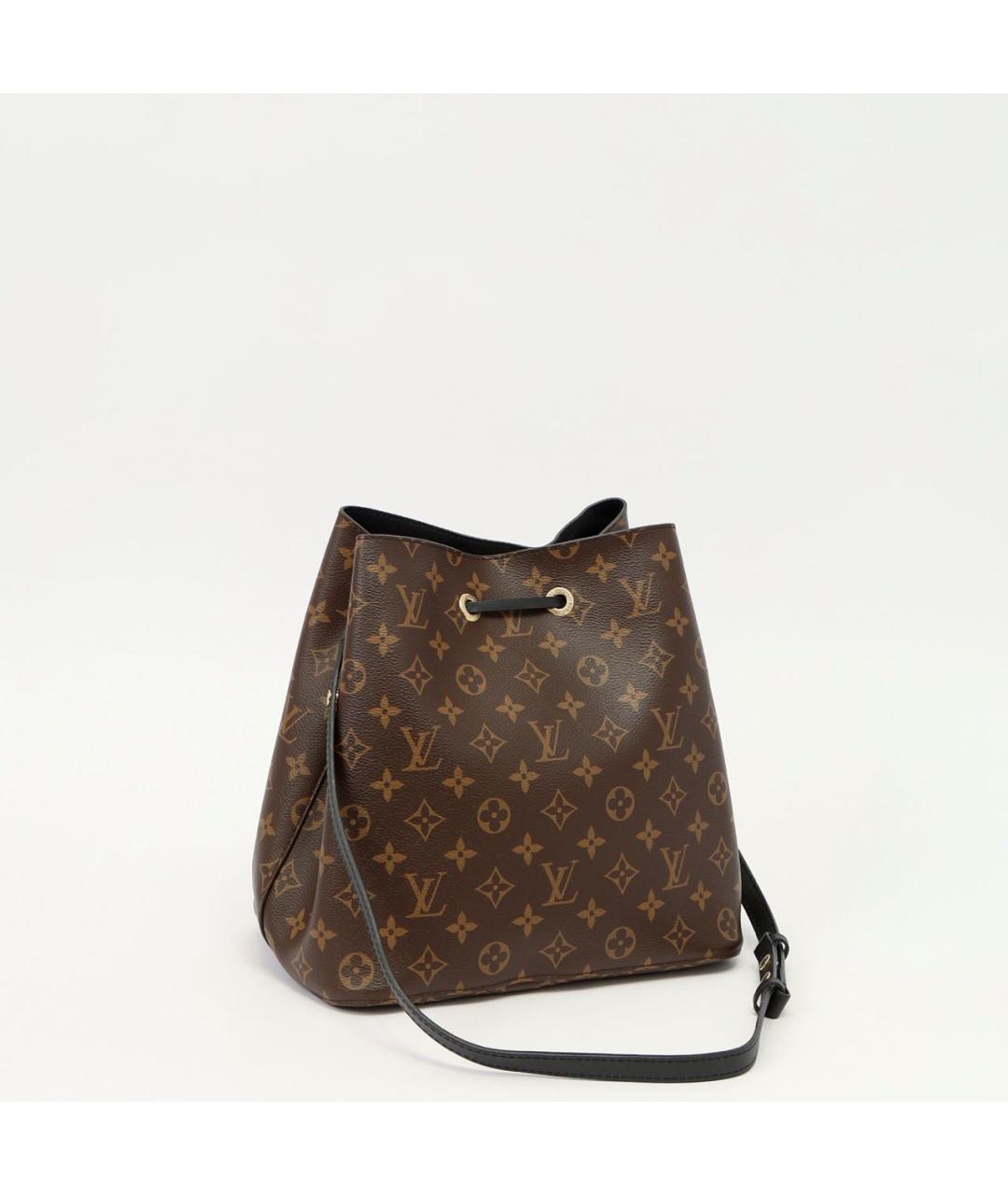 LOUIS VUITTON Коричневая канва сумка через плечо, фото 3