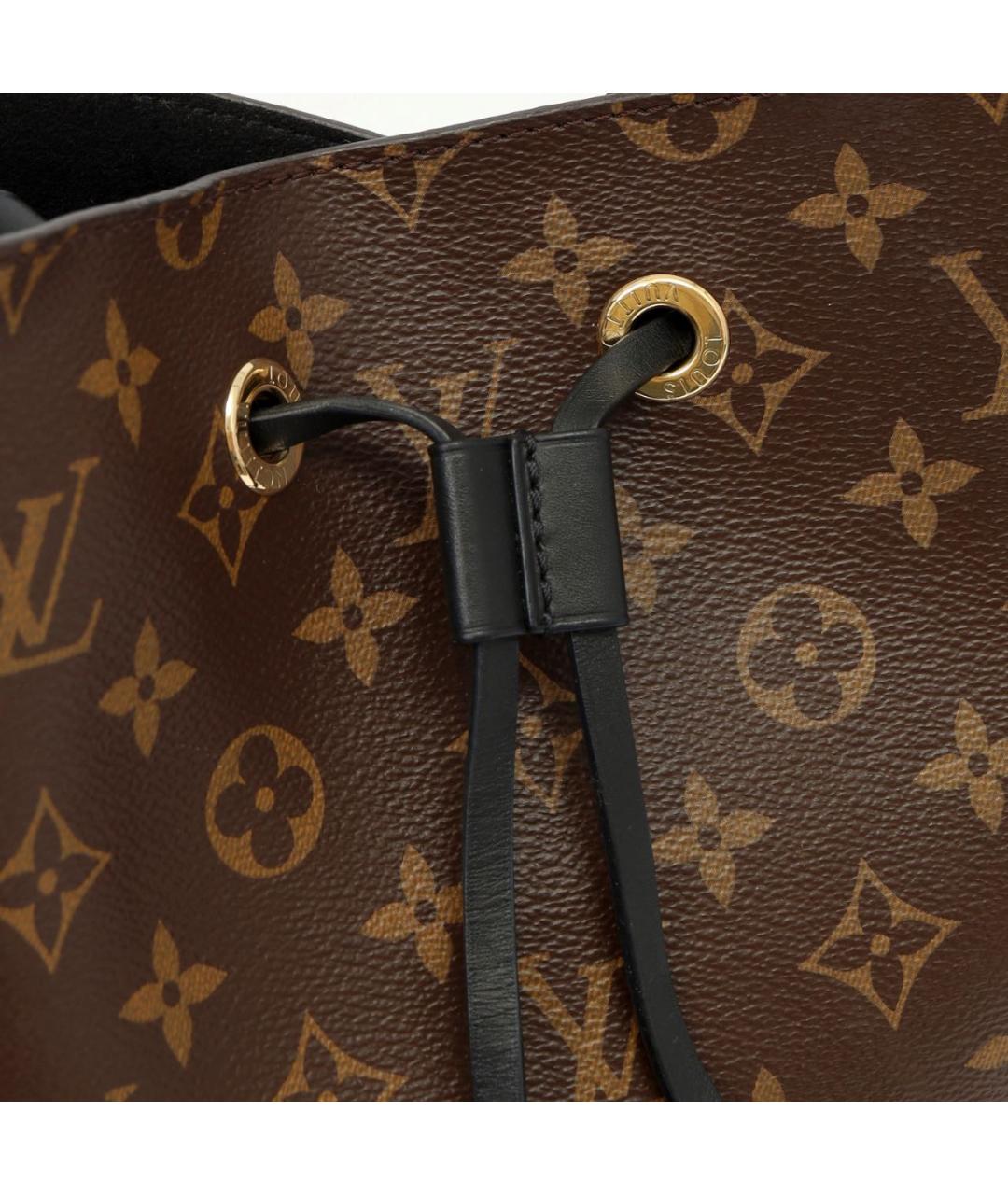 LOUIS VUITTON Коричневая канва сумка через плечо, фото 6