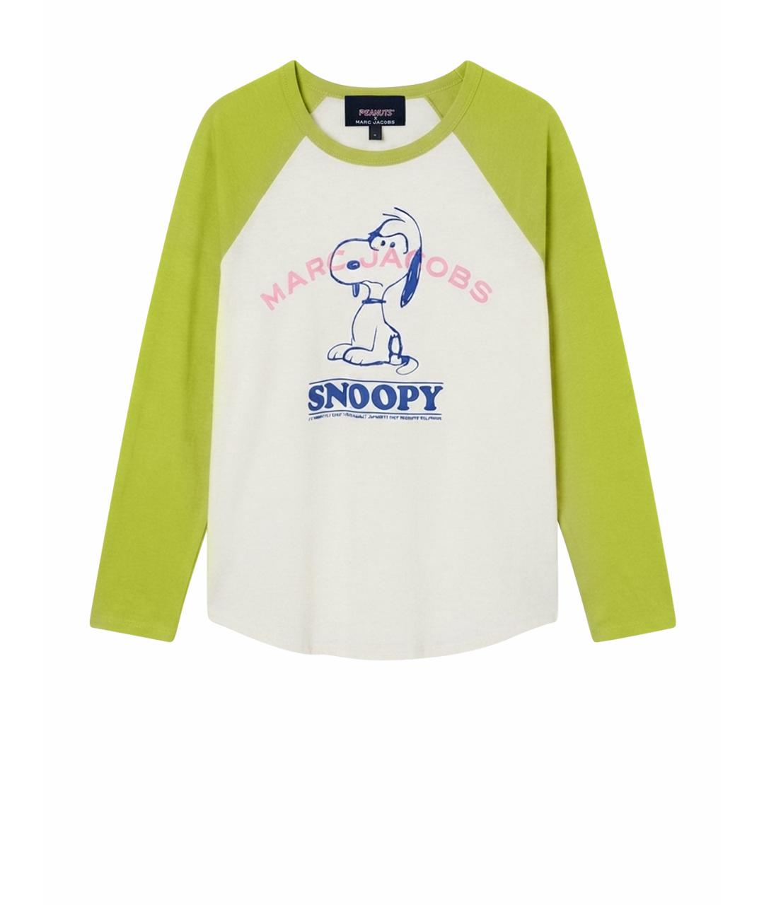 MARC JACOBS Салатовая хлопко-эластановая футболка, фото 1