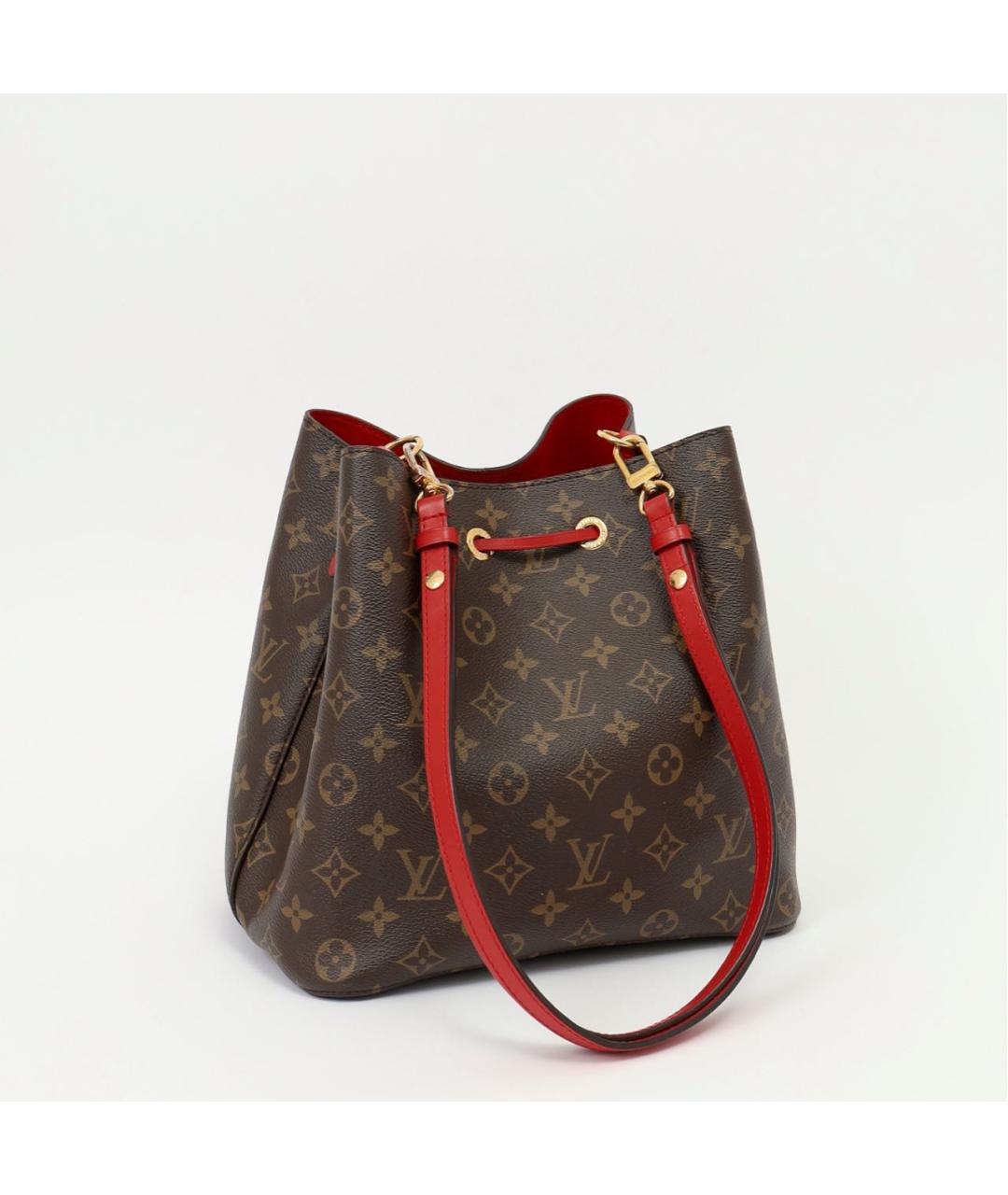 LOUIS VUITTON Коричневая канва сумка через плечо, фото 3