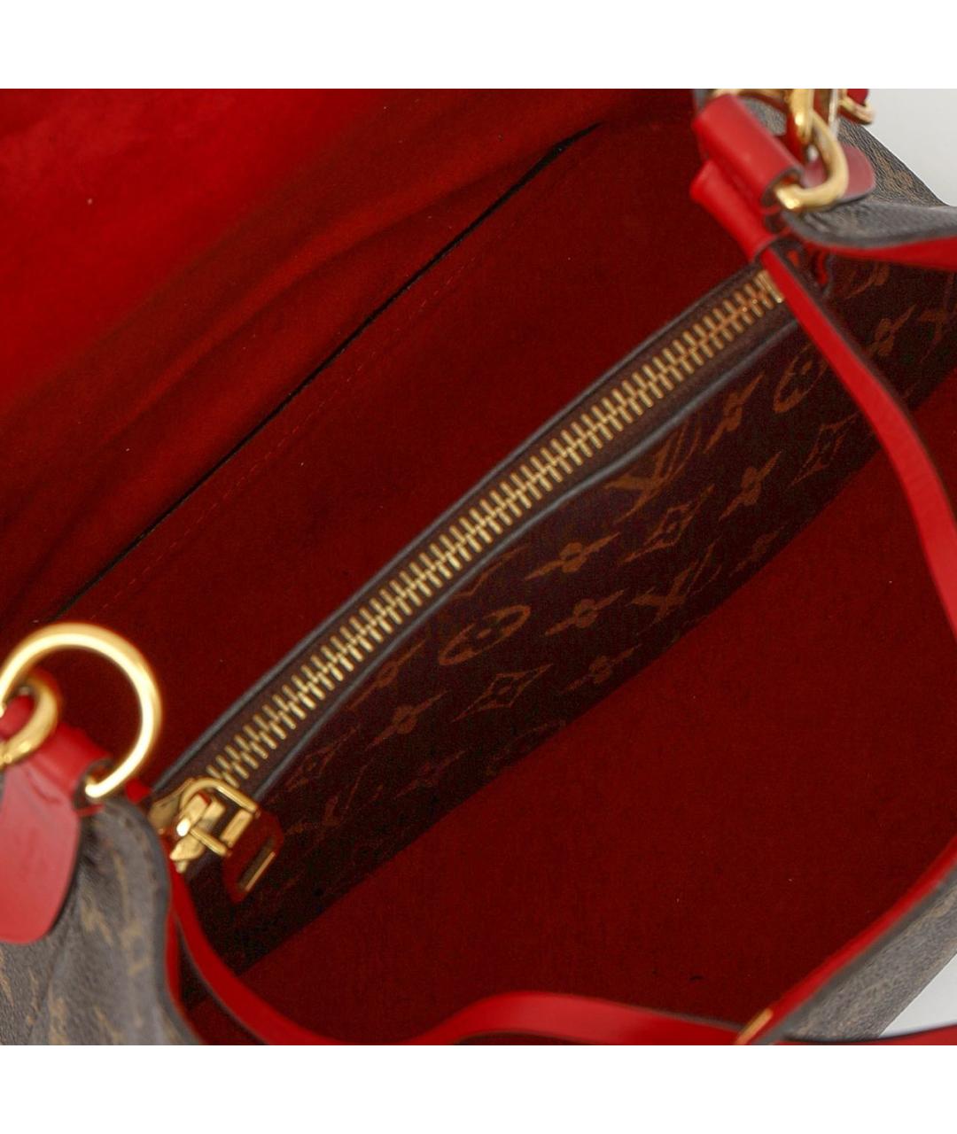 LOUIS VUITTON Коричневая канва сумка через плечо, фото 4
