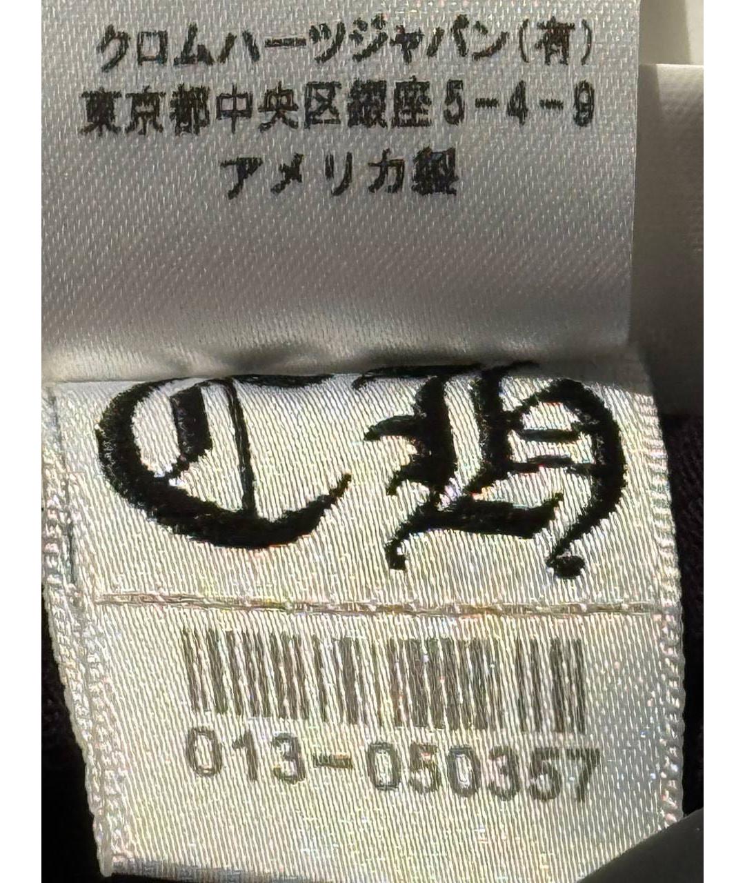 CHROME HEARTS Черная хлопковая футболка, фото 8