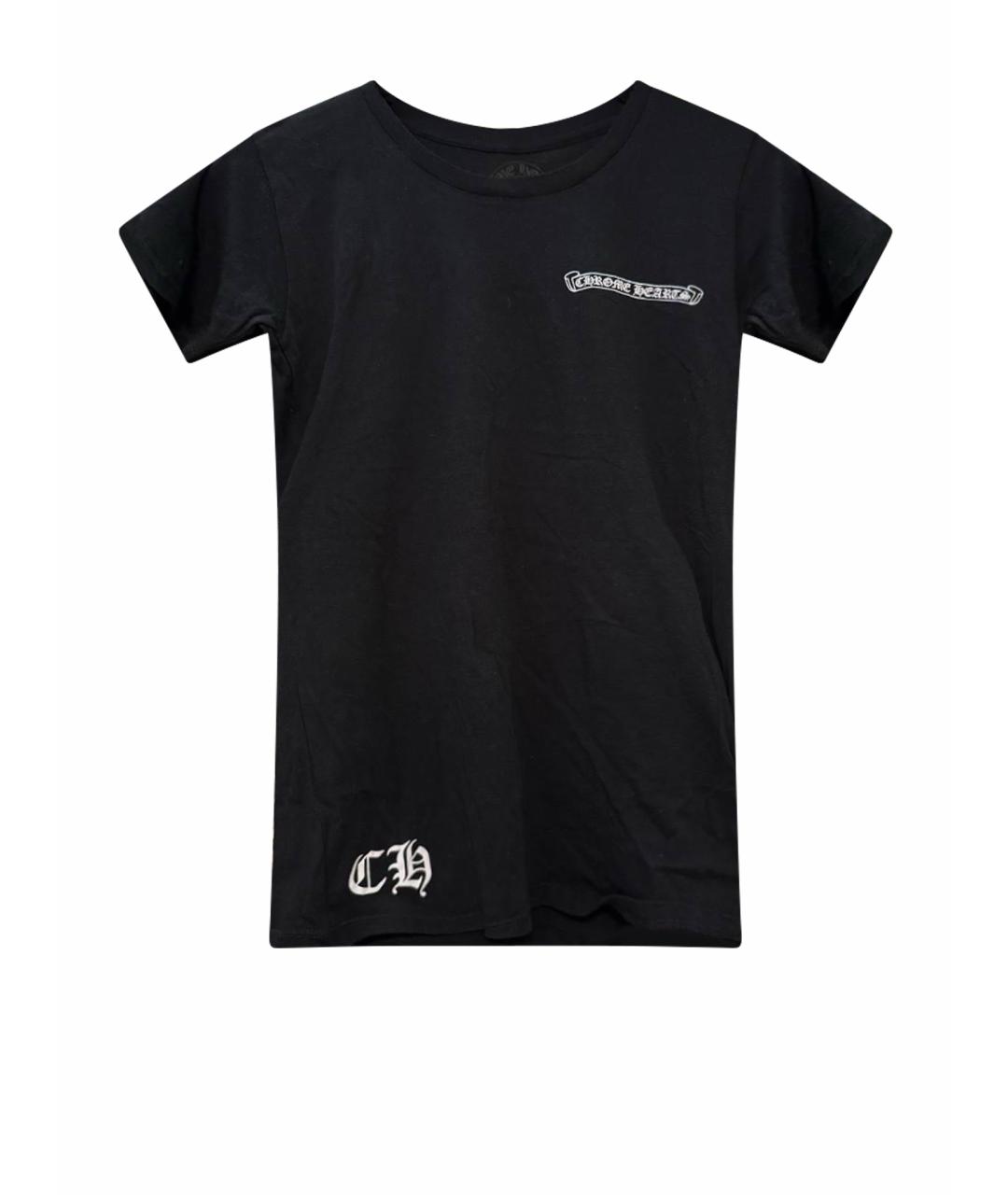 CHROME HEARTS Черная хлопковая футболка, фото 1