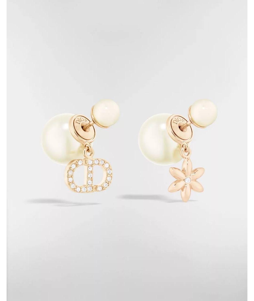 CHRISTIAN DIOR Белые серьги, фото 6