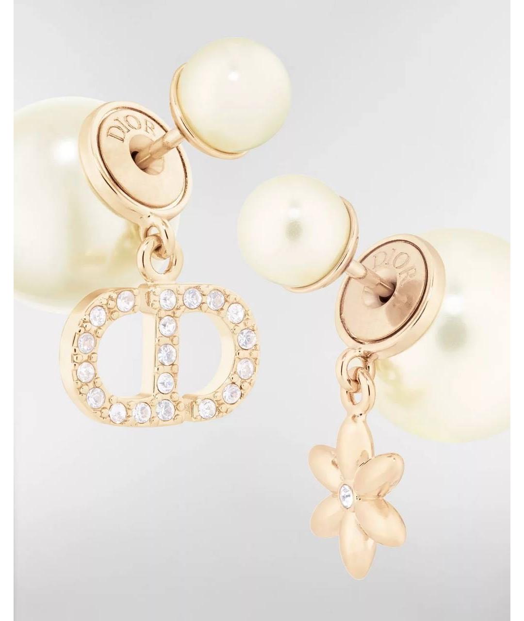 CHRISTIAN DIOR Белые серьги, фото 5