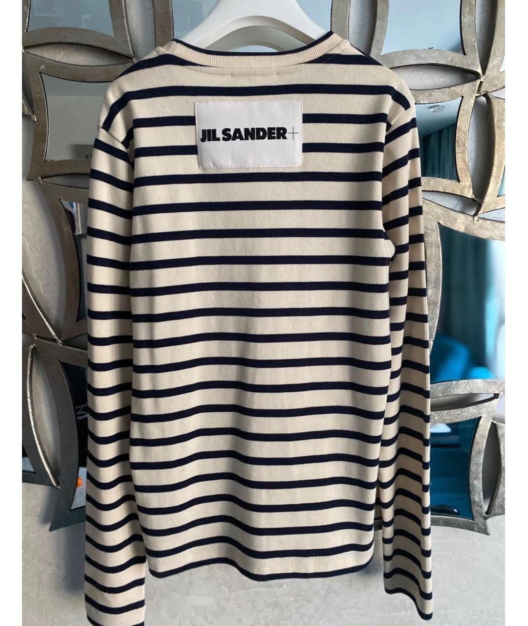 JIL SANDER Белый хлопковый джемпер / свитер, фото 2