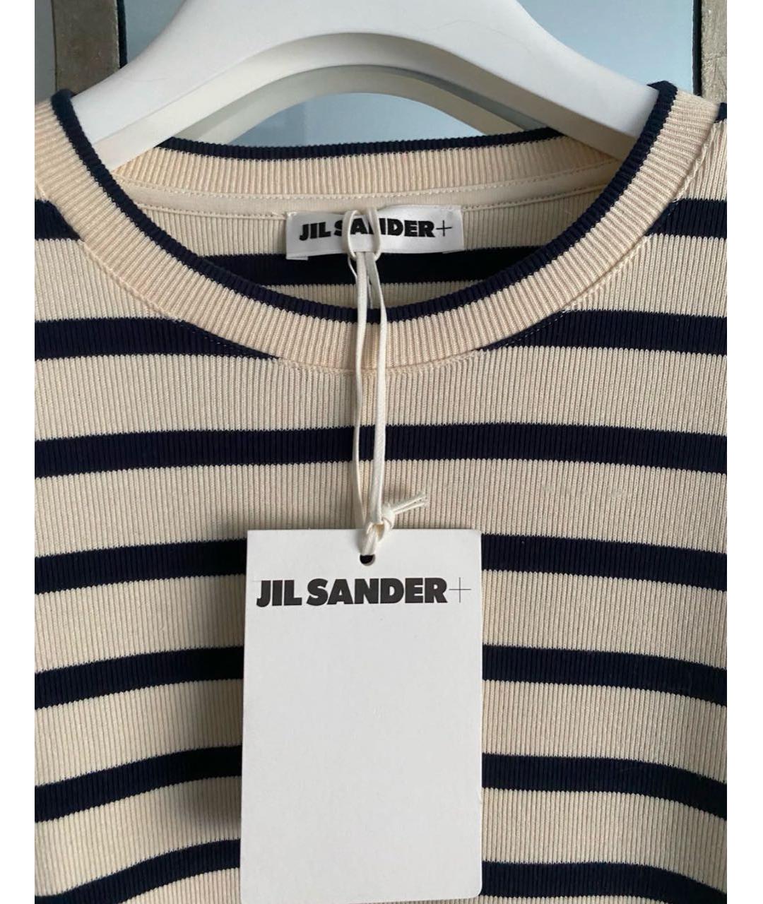 JIL SANDER Белый хлопковый джемпер / свитер, фото 5