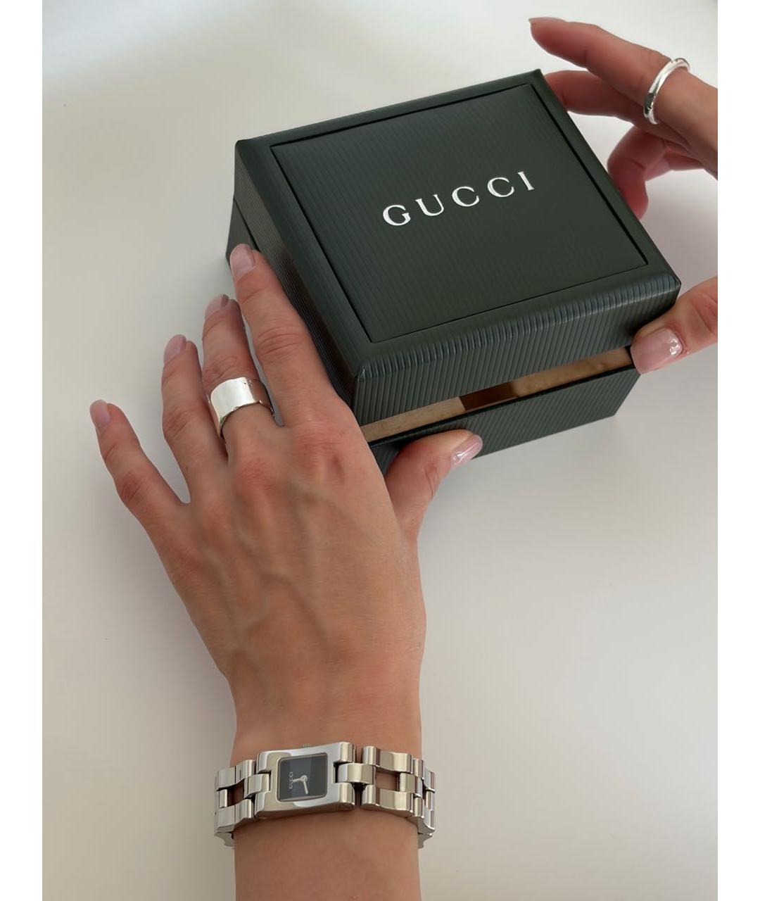 GUCCI Серебряные часы, фото 7