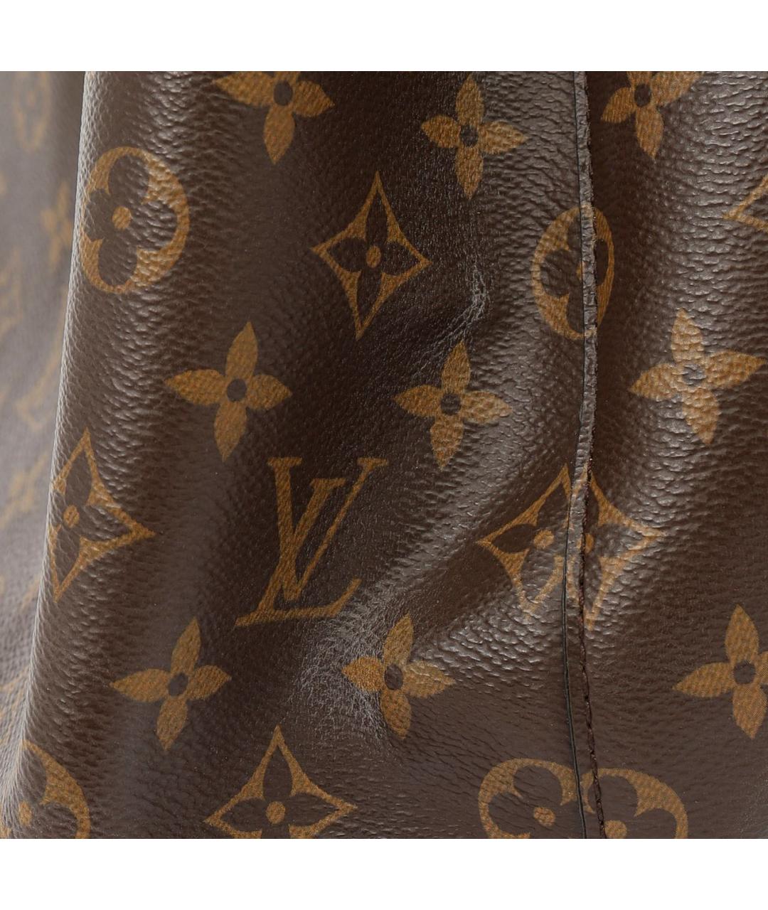 LOUIS VUITTON Коричневая канва сумка через плечо, фото 7