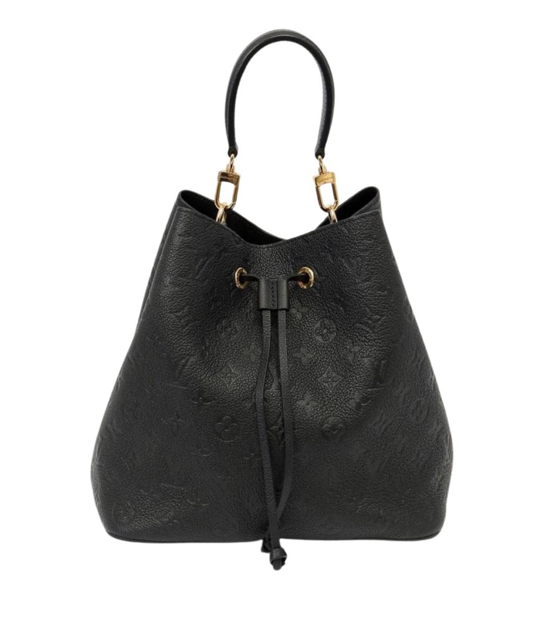 LOUIS VUITTON Черная кожаная сумка через плечо, фото 1